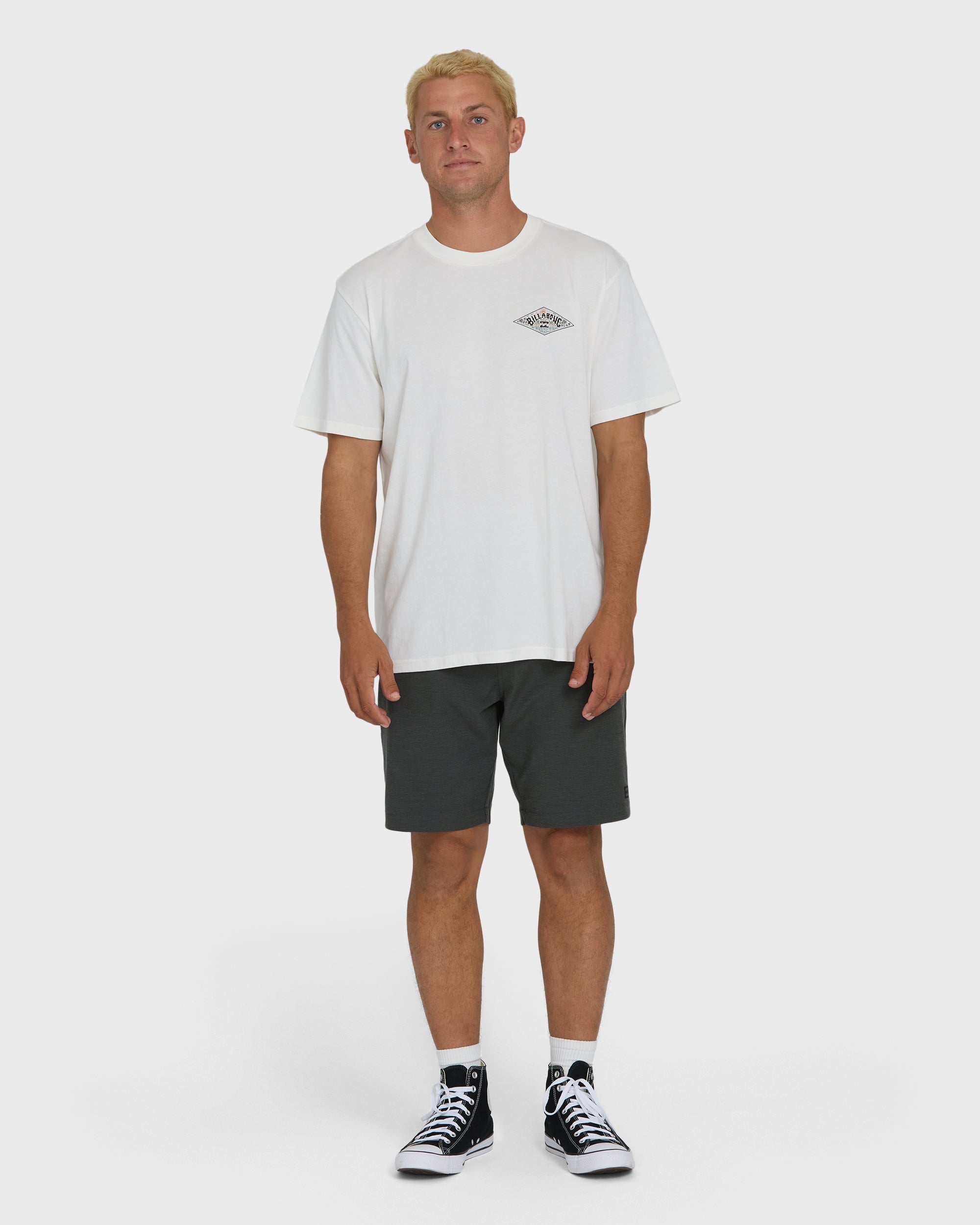 Billabong A/Div Arch Premium Short Sleeve Knit T-Shirt - Off White