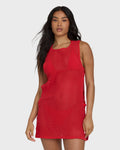 Billabong Rising Tides Cover-Up Dress - Fiesta Red