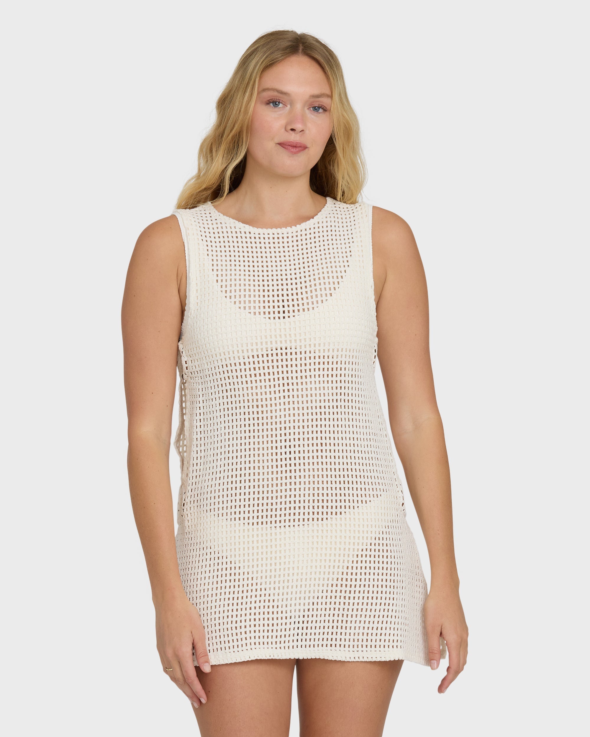Billabong Rising Tides Cover-Up Dress - White Cap