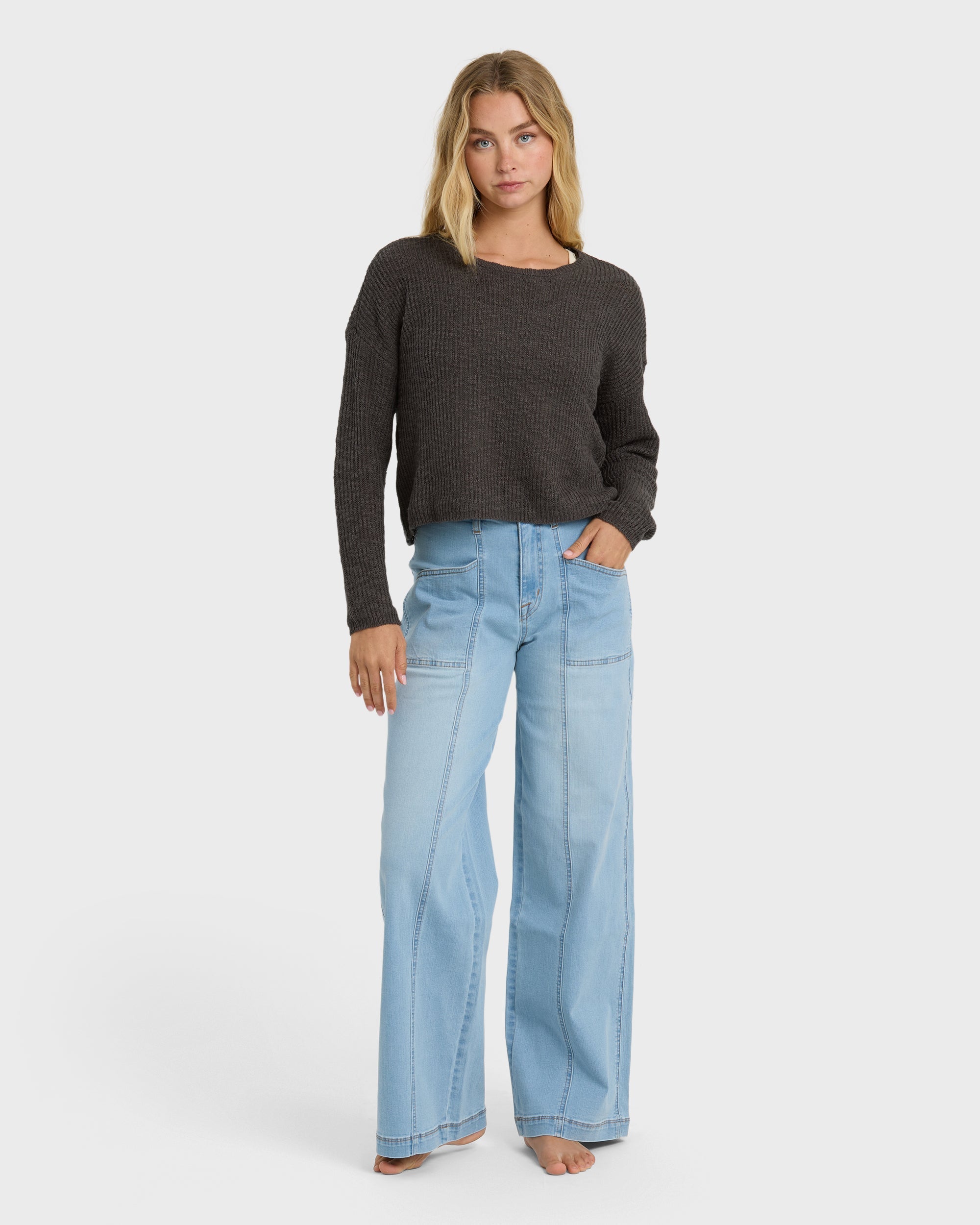 Billabong Daze Time Sweater - Black Sands