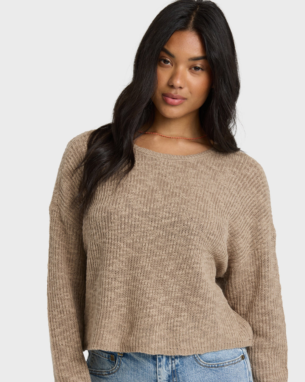 Billabong Daze Time Crewneck Sweater - Oatmeal