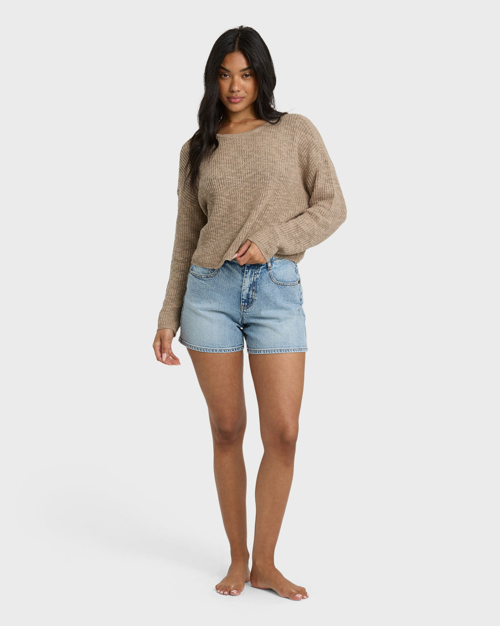 Billabong Daze Time Crewneck Sweater - Oatmeal
