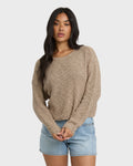 Billabong Daze Time Crewneck Sweater - Oatmeal