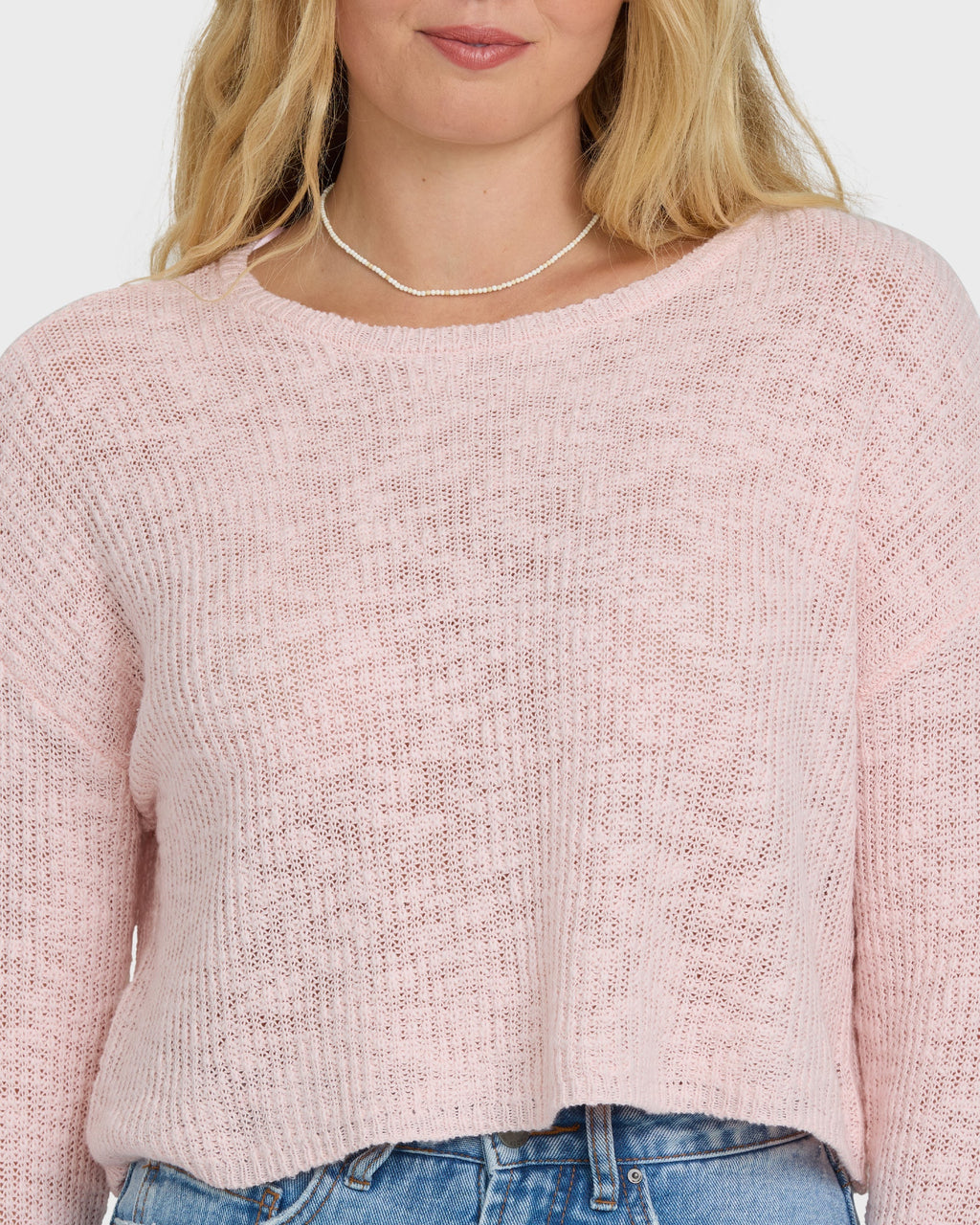 Billabong Daze Time Crewneck Sweater - Rosewater