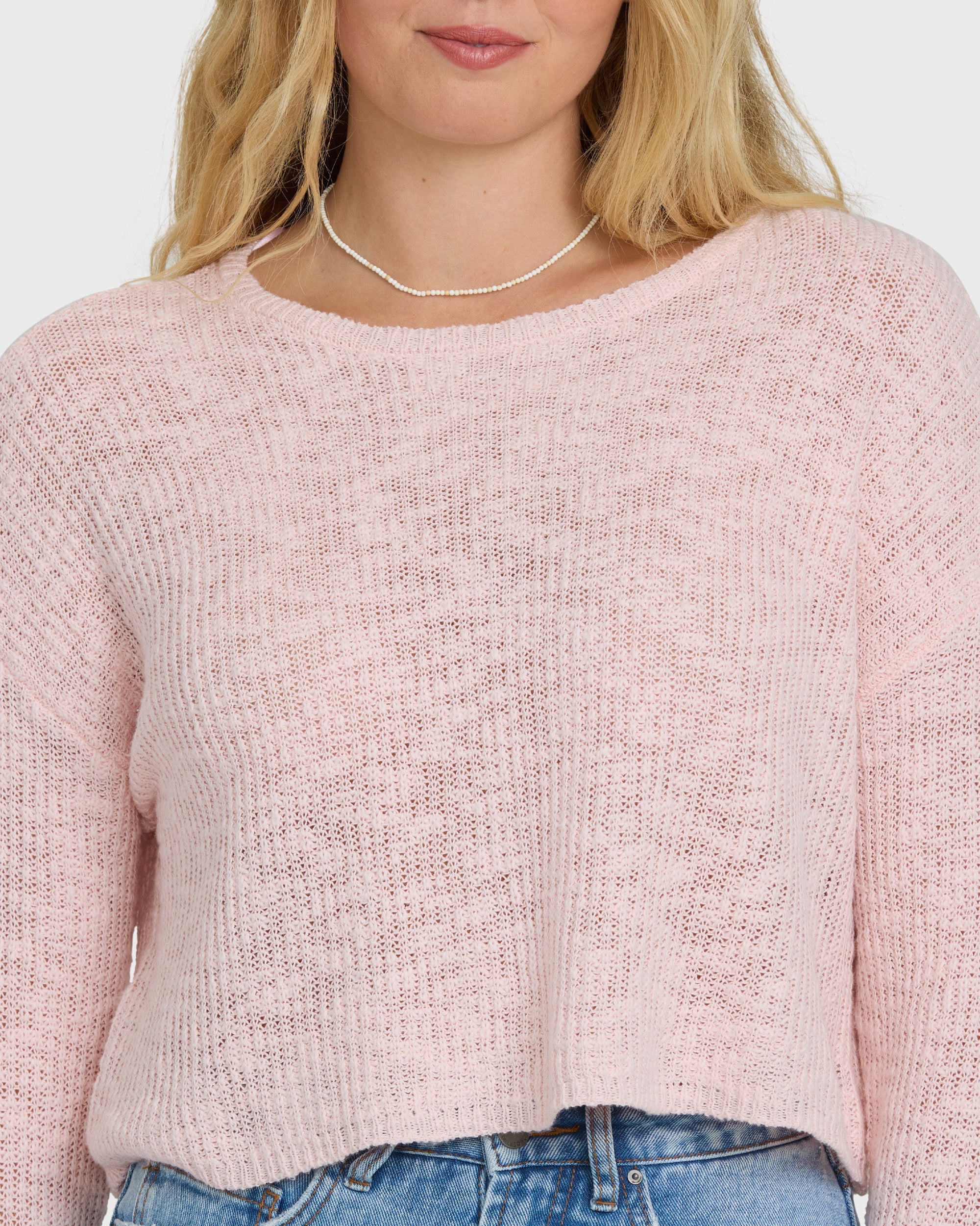 Billabong Daze Time Crewneck Sweater - Rosewater