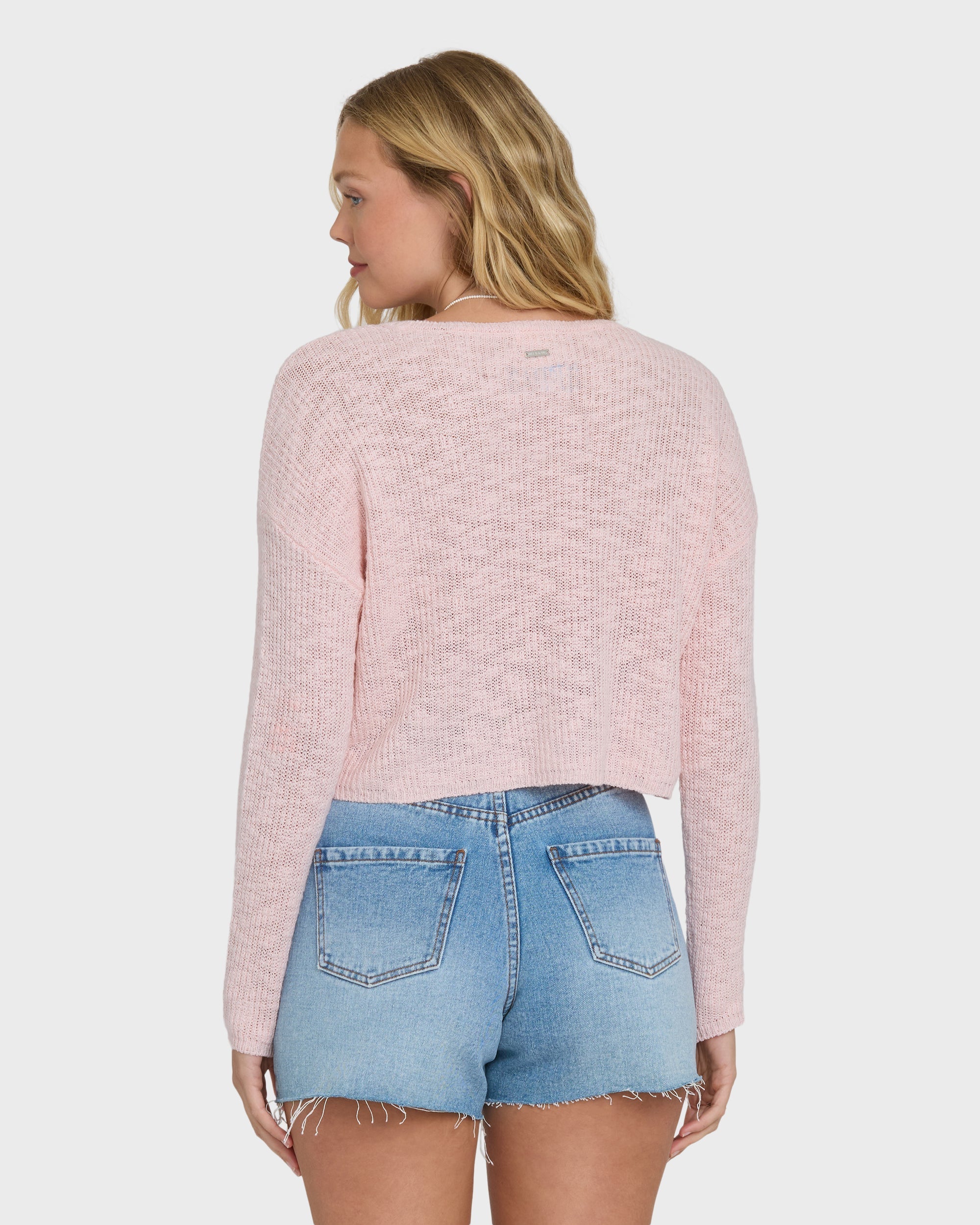 Billabong Daze Time Crewneck Sweater - Rosewater
