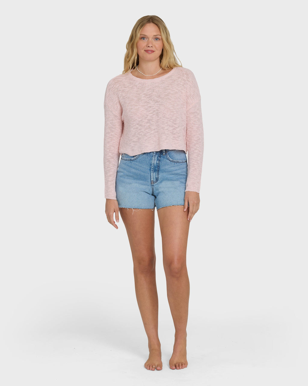 Billabong Daze Time Crewneck Sweater - Rosewater