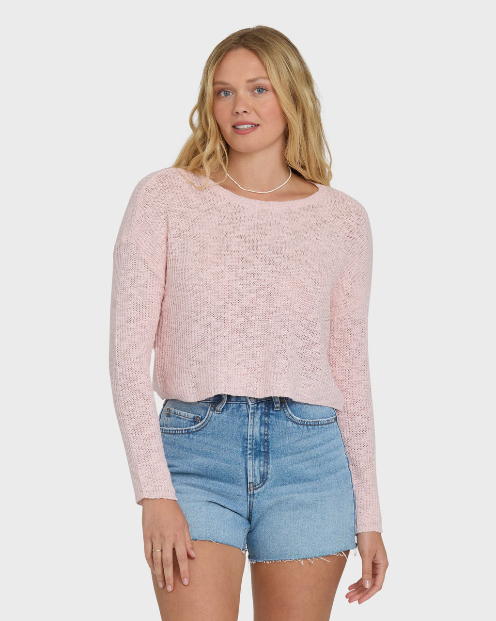 Billabong Daze Time Crewneck Sweater - Rosewater