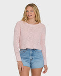 Billabong Daze Time Crewneck Sweater - Rosewater
