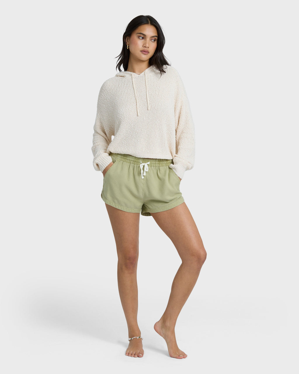 Billabong Road Trippin Elastic Waist Shorts - Avocado