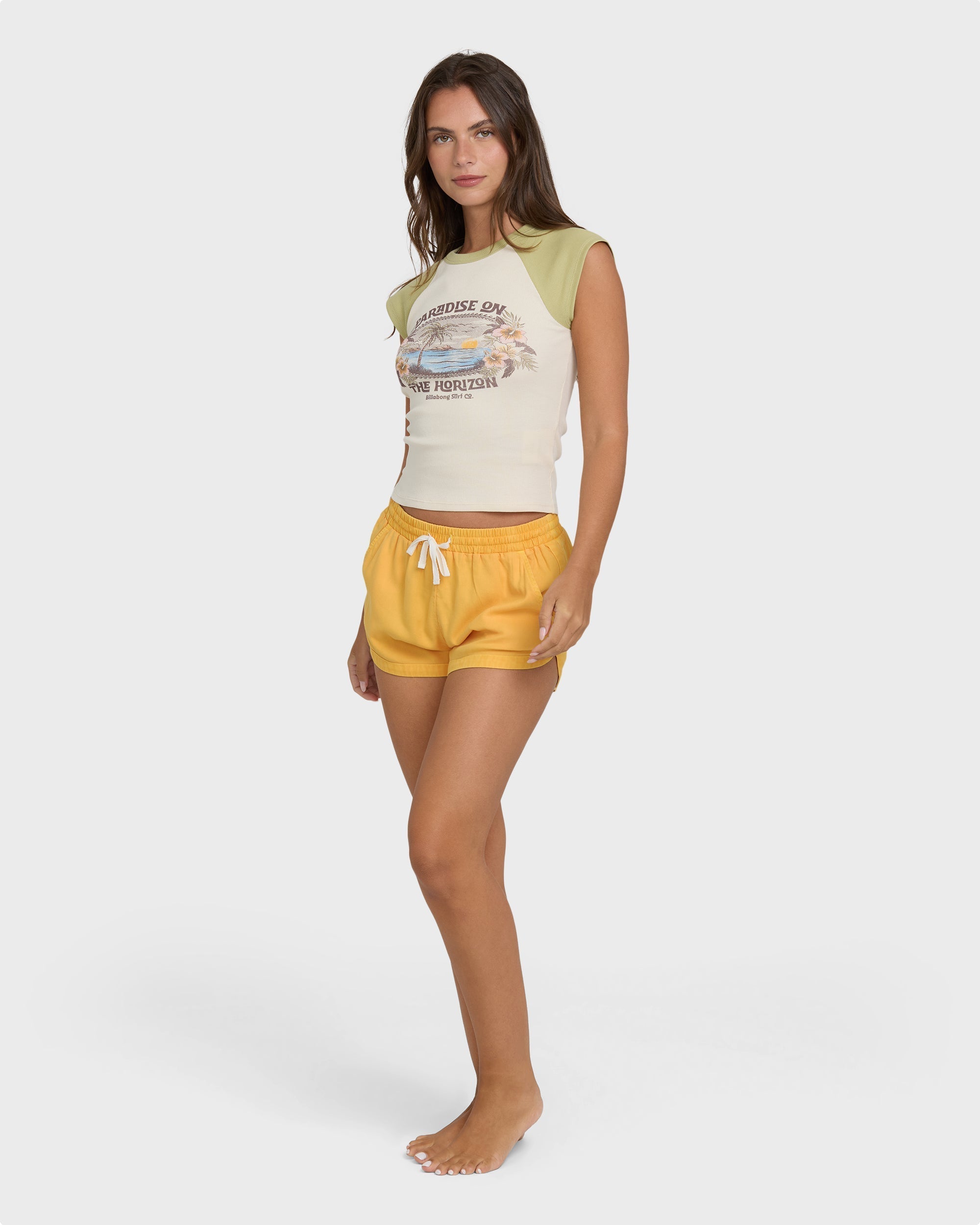 Billabong Road Trippin Elastic Waist Shorts - Sun Kissed
