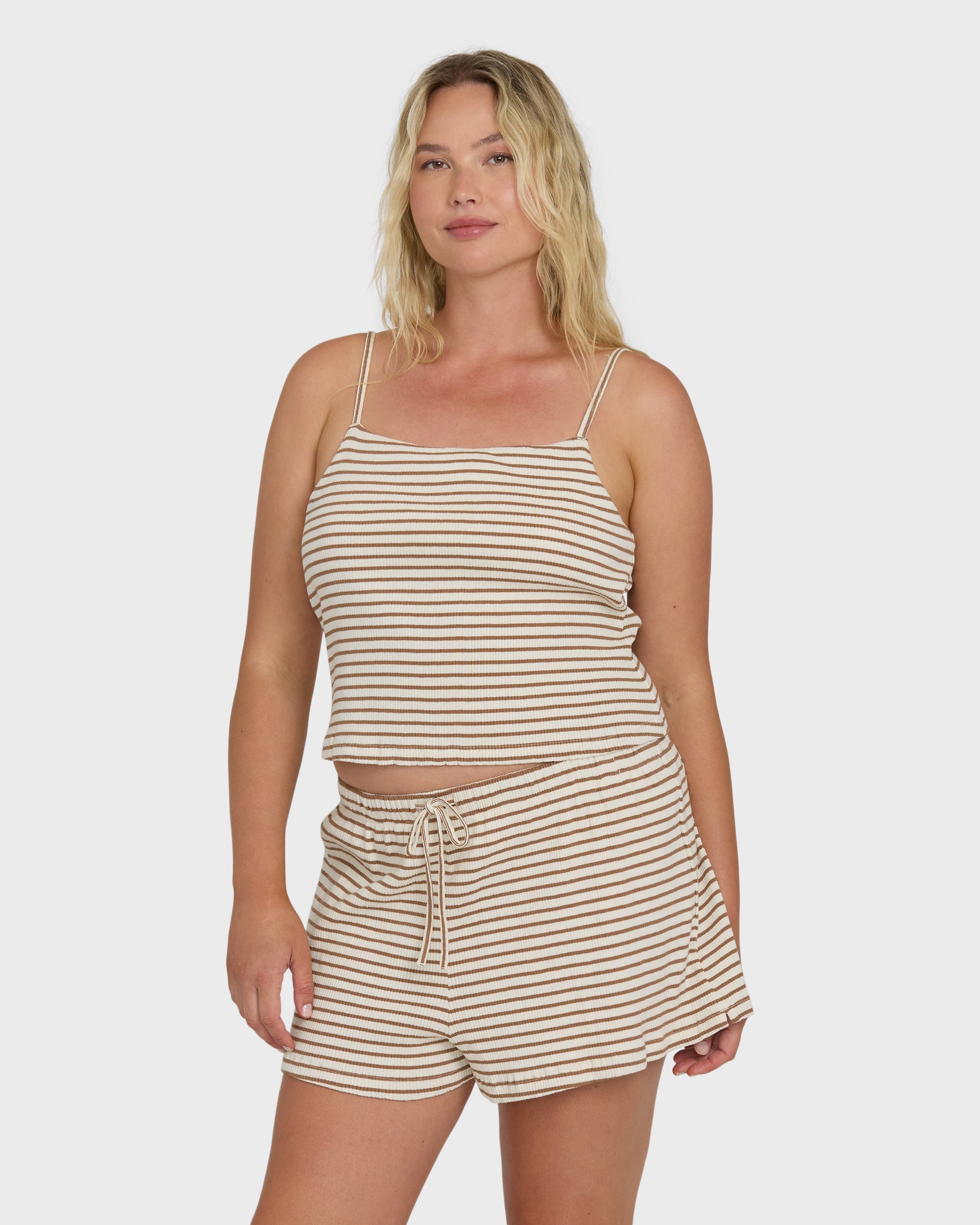 Billabong Easy Livin Knit Shorts - Brown Stone