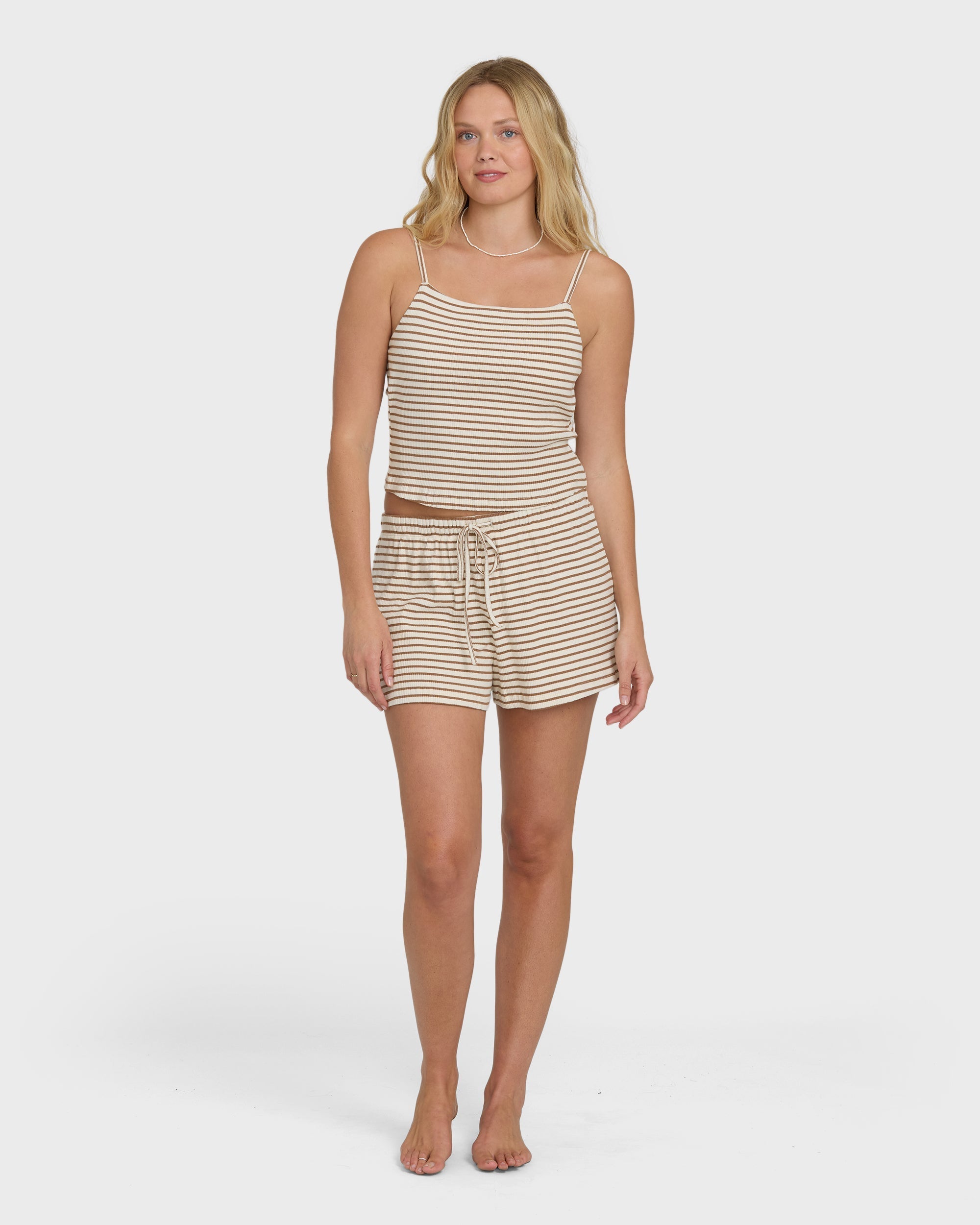 Billabong Easy Livin Knit Shorts - Brown Stone