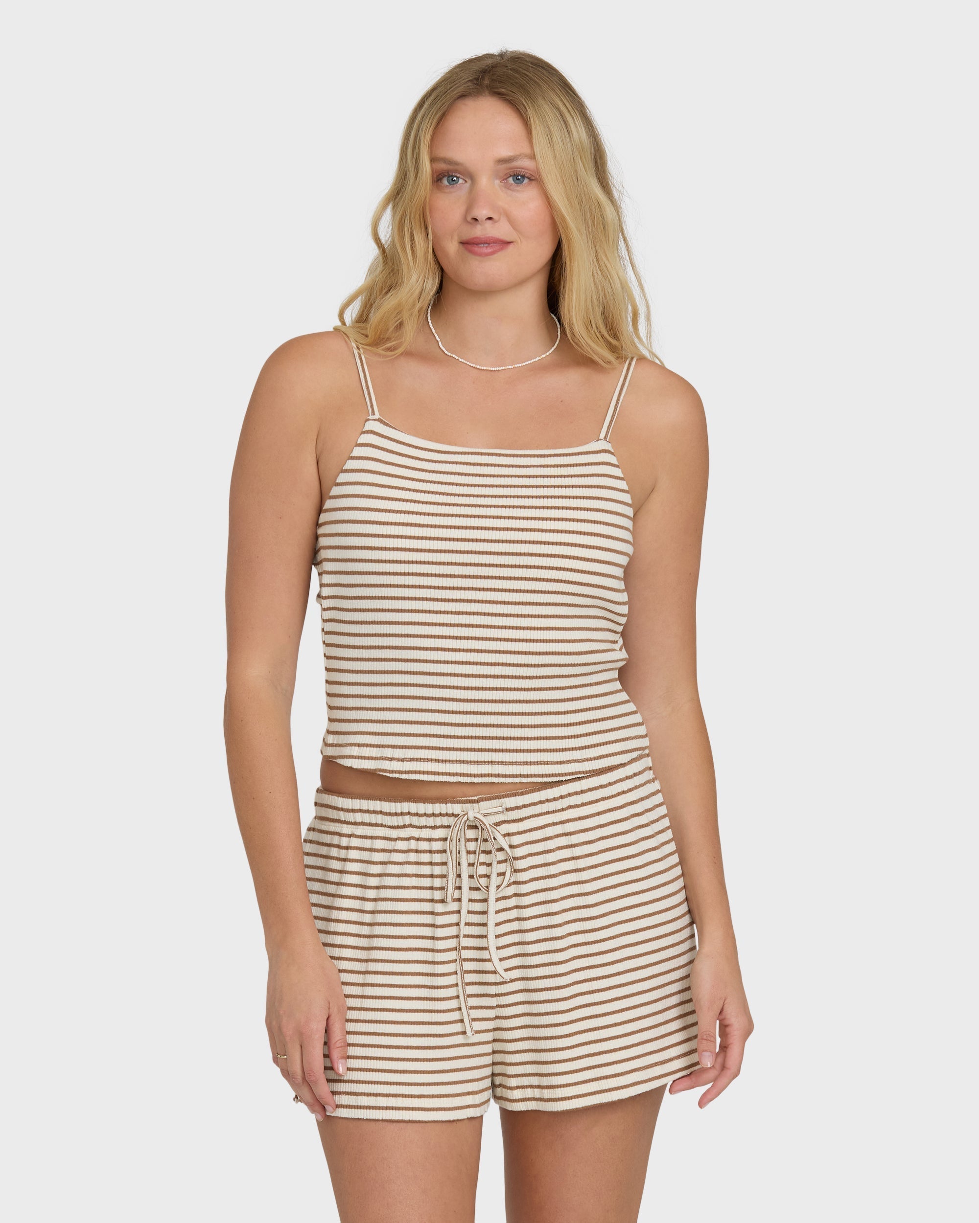 Billabong Easy Livin Knit Shorts - Brown Stone
