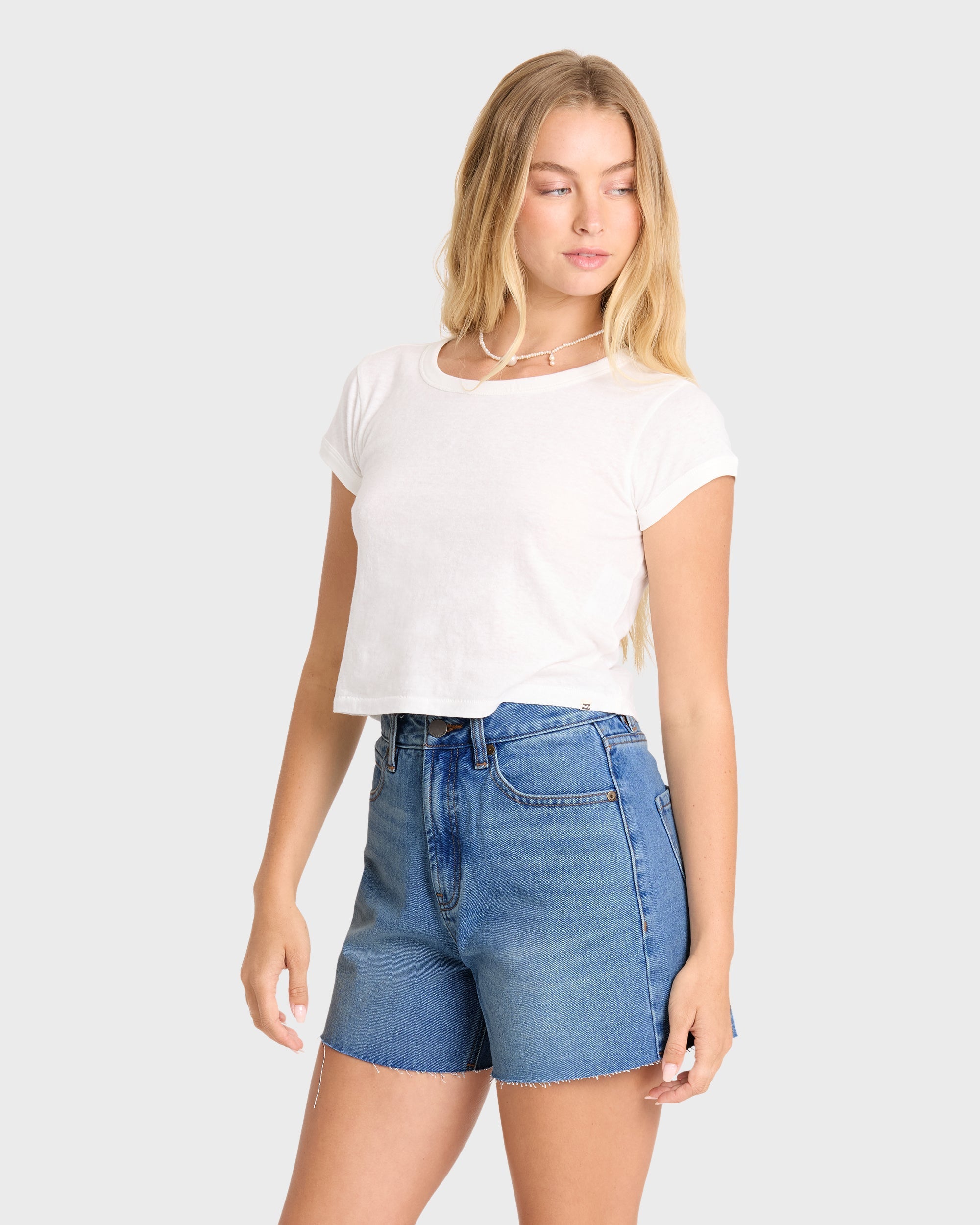 Billabong Riley Cut-Off Denim Shorts - Pacific Wash