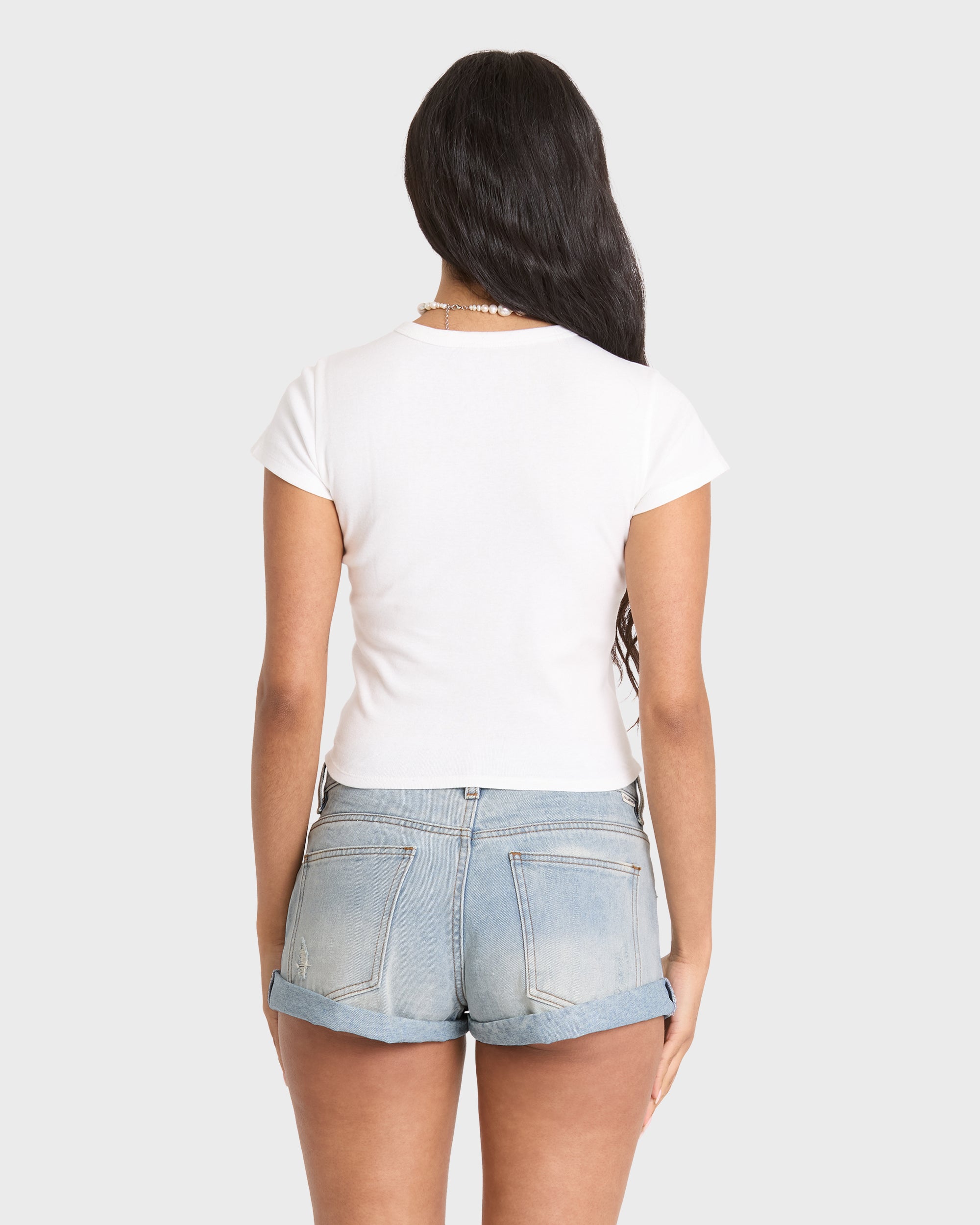 Billabong Get Low Denim Shorts - Light Wash Destroy