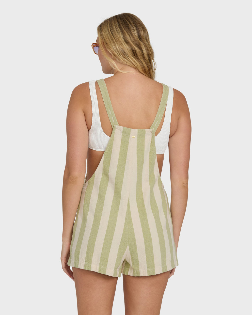 Billabong Beach Crush Yarn-Dyed Overalls - Cactus