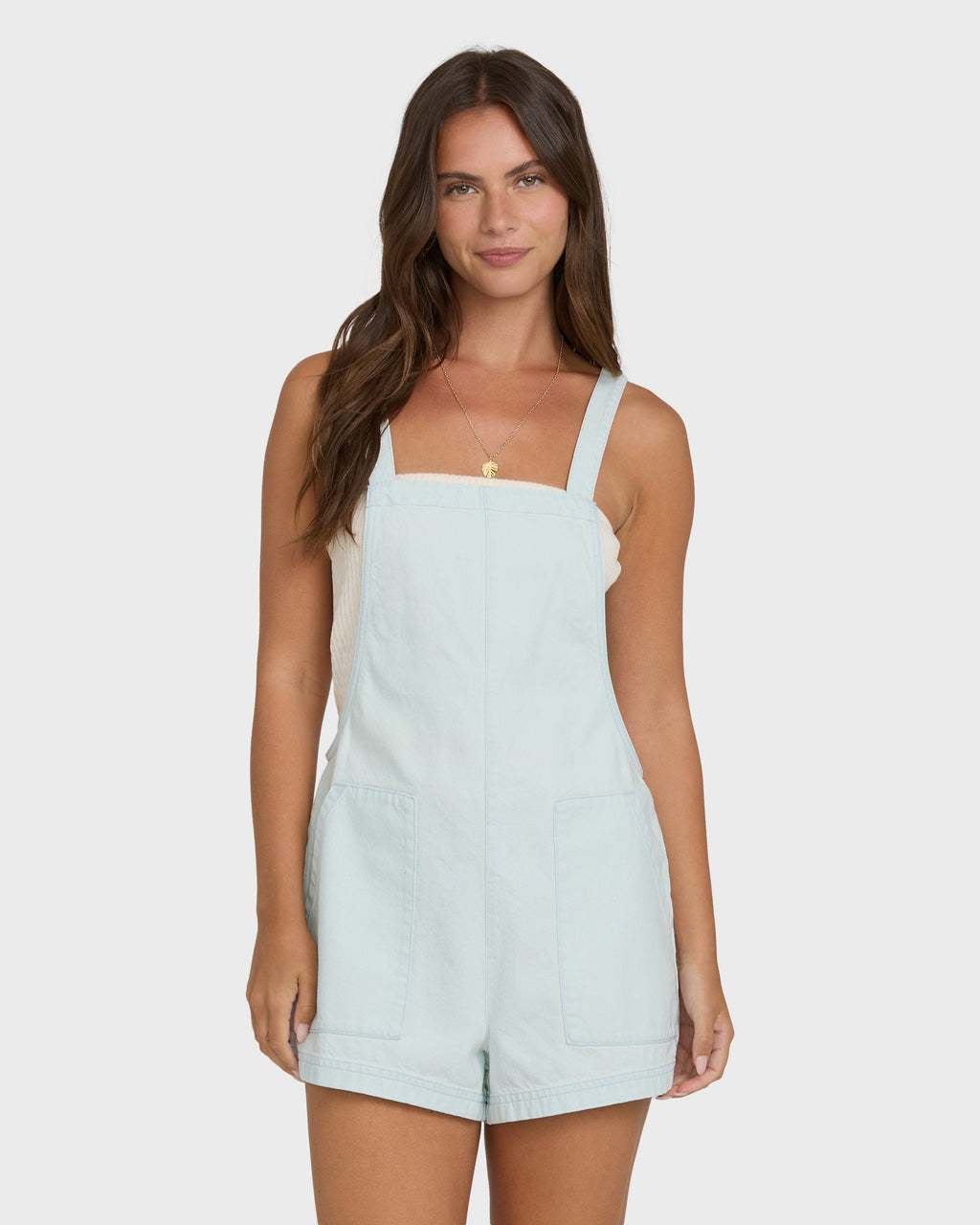 Billabong Beach Crush Denim Overalls - Clearwater