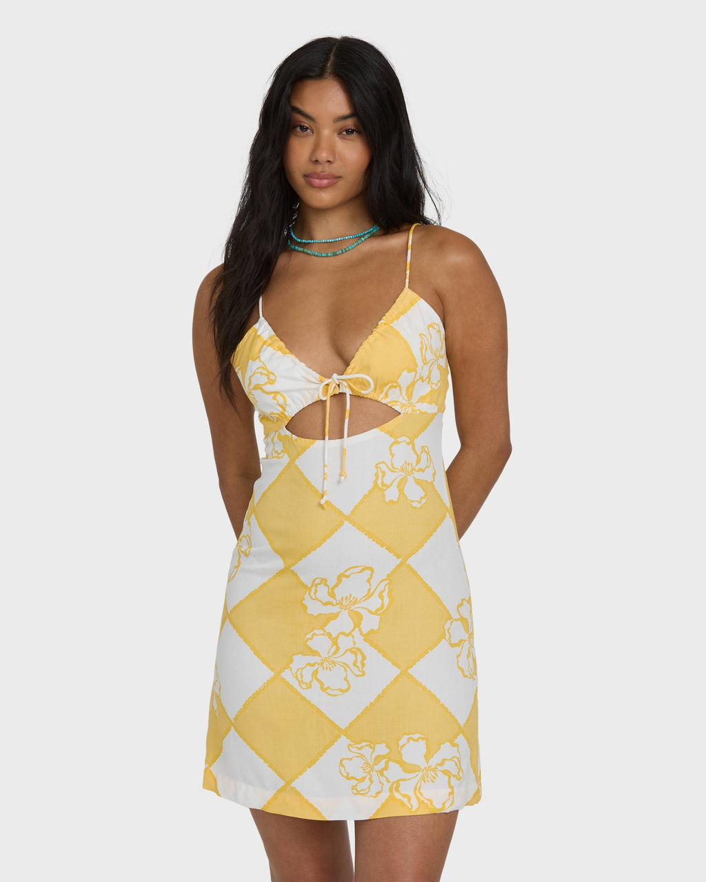 Billabong Love Life Mini Dress - Soft Yellow