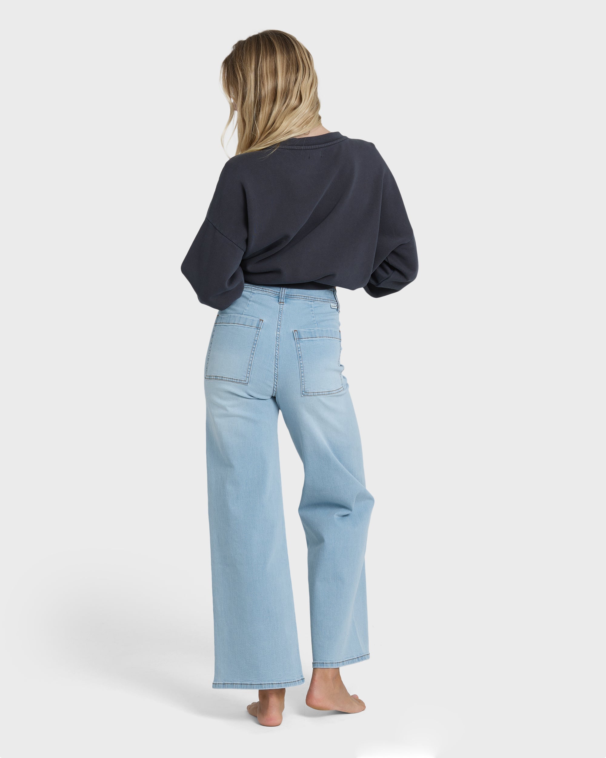 Billabong Free Fall Wide Leg Jeans - Surf Spray