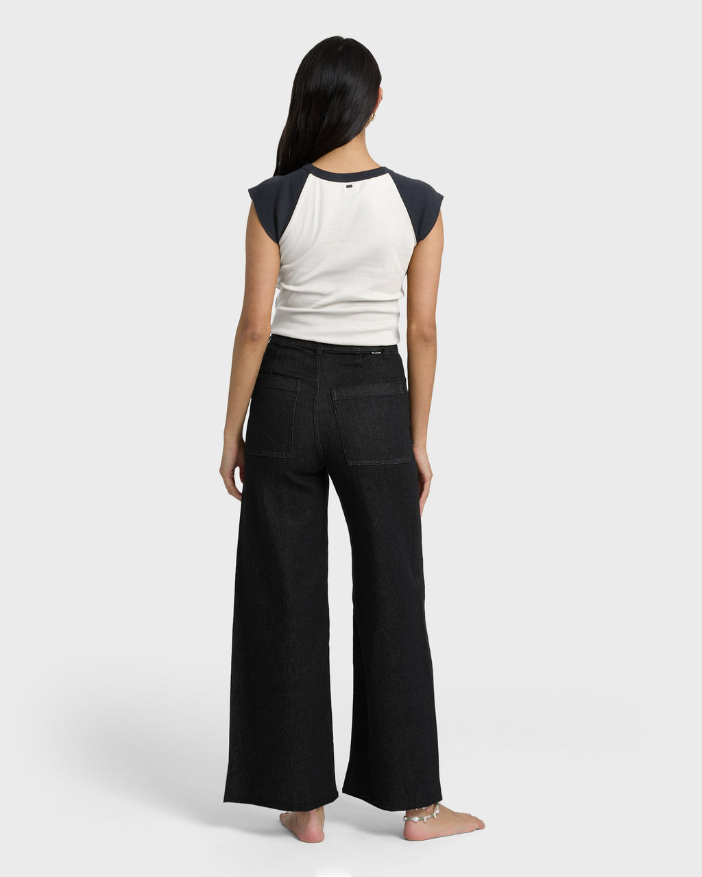 Billabong Free Fall High-Waist Twill Pants - Black