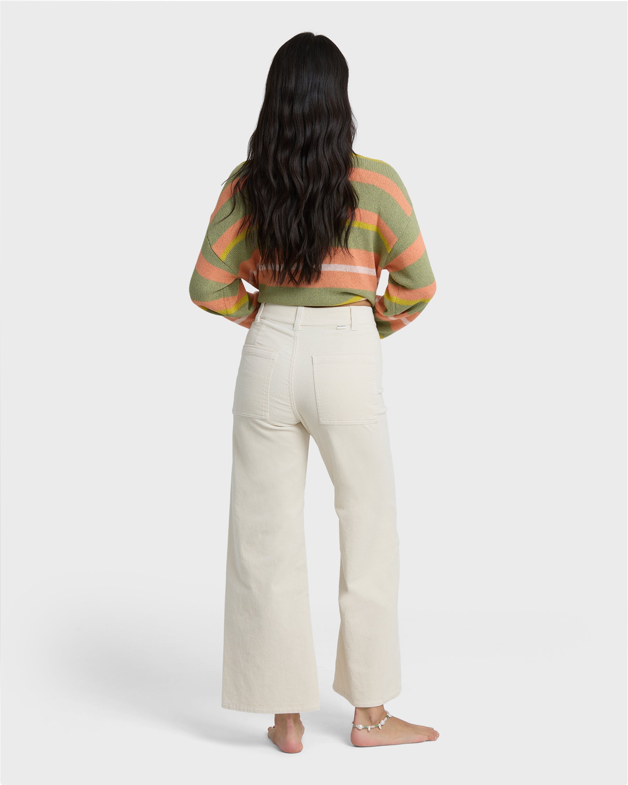 Billabong Free Fall High-Waist Twill Pants - Sea Salt