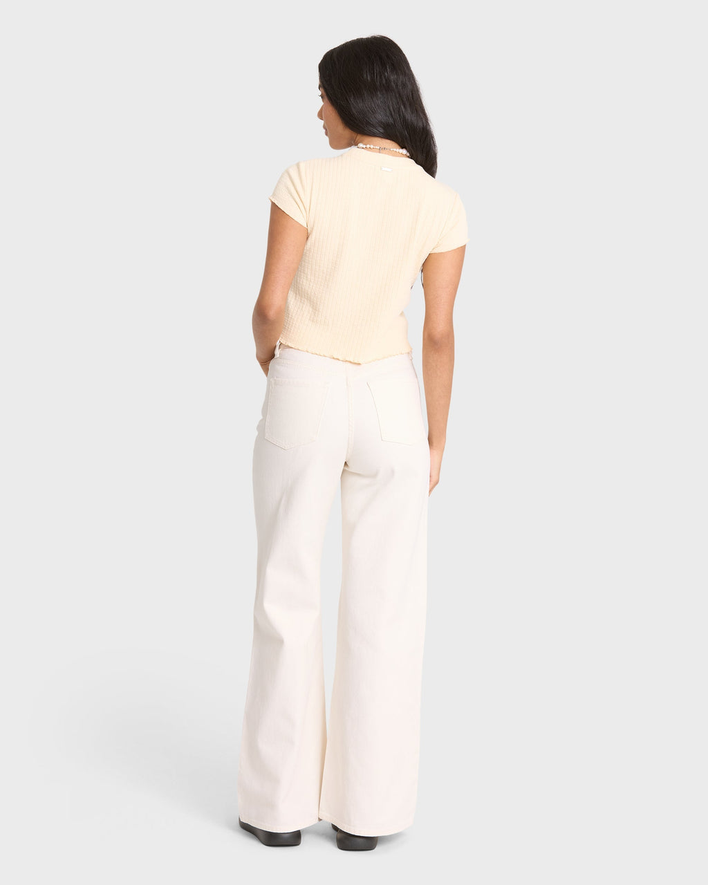 Billabong Free Fall Flare 5-Pocket Pants - Sea Salt