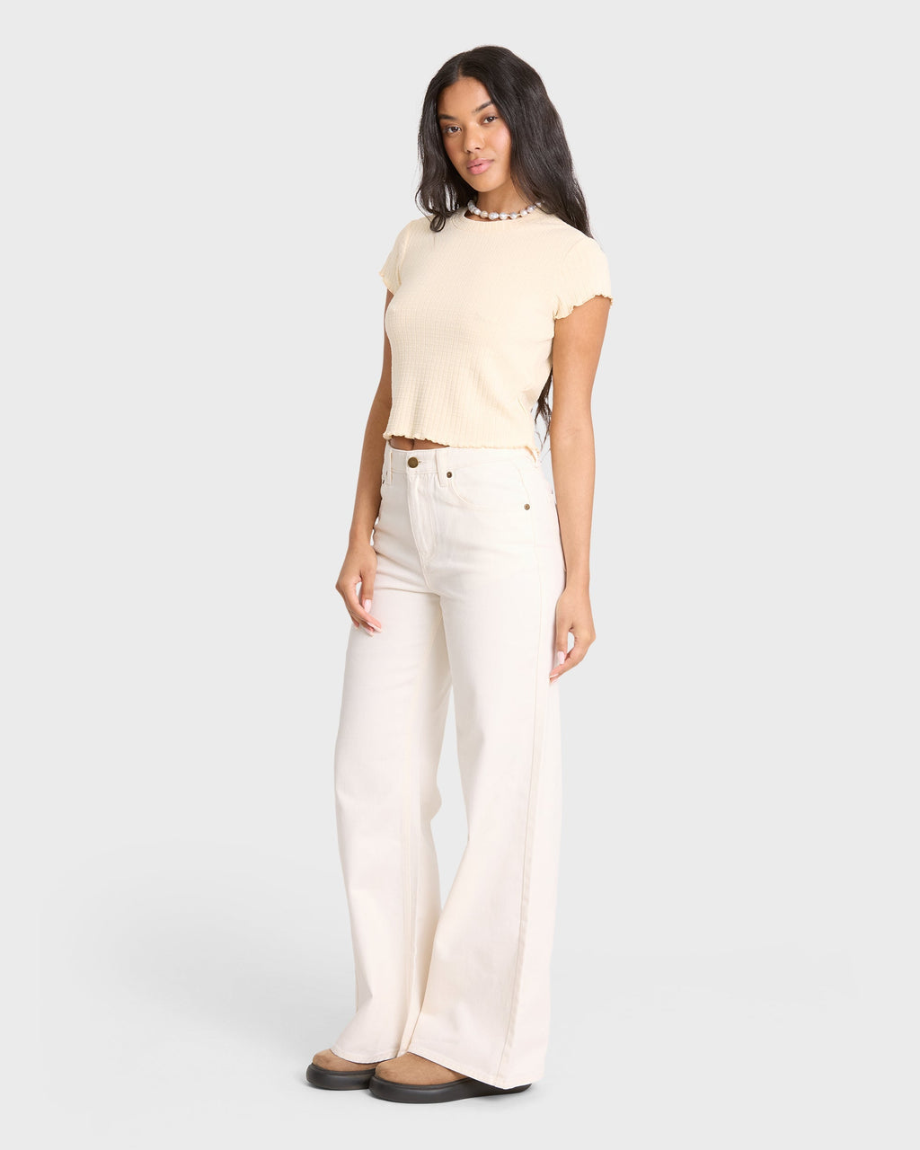 Billabong Free Fall Flare 5-Pocket Pants - Sea Salt