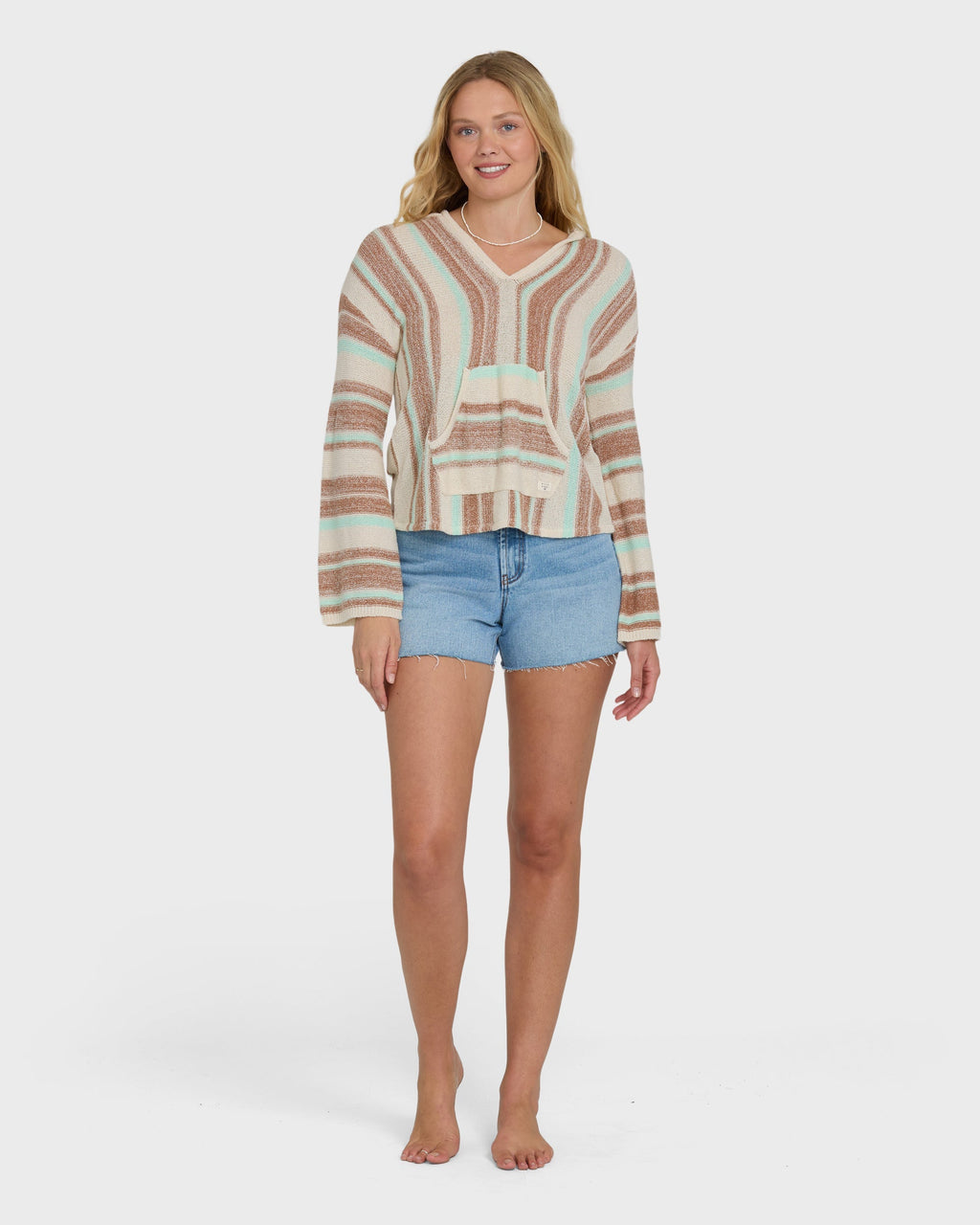 Billabong Baja Beach Hooded Sweater - Sugar Almond