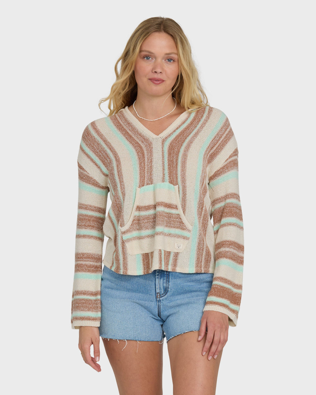 Billabong Baja Beach Hooded Sweater - Sugar Almond