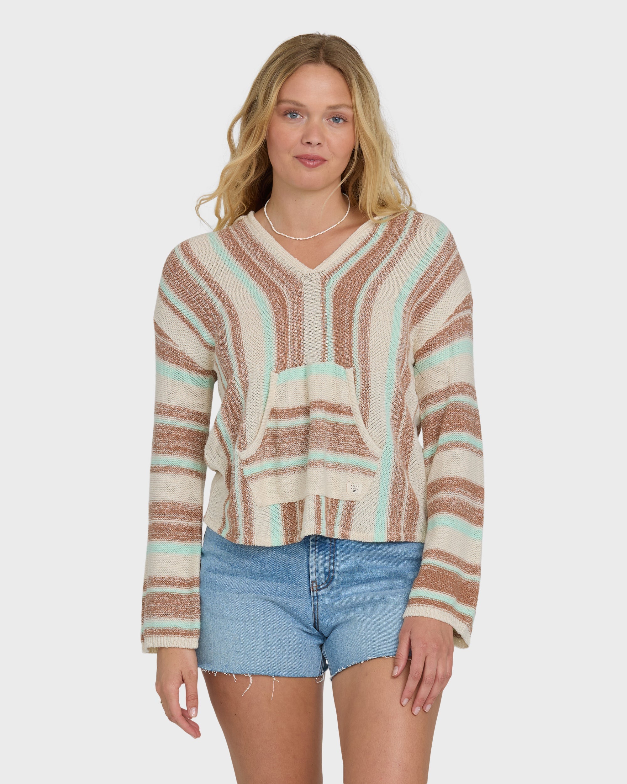 Billabong Baja Beach Hooded Sweater - Sugar Almond