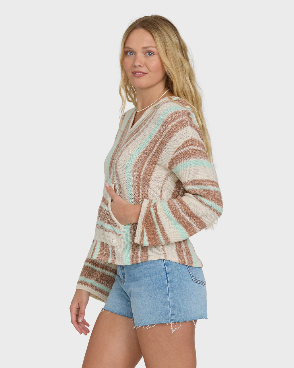 Billabong Baja Beach Hooded Sweater - Sugar Almond