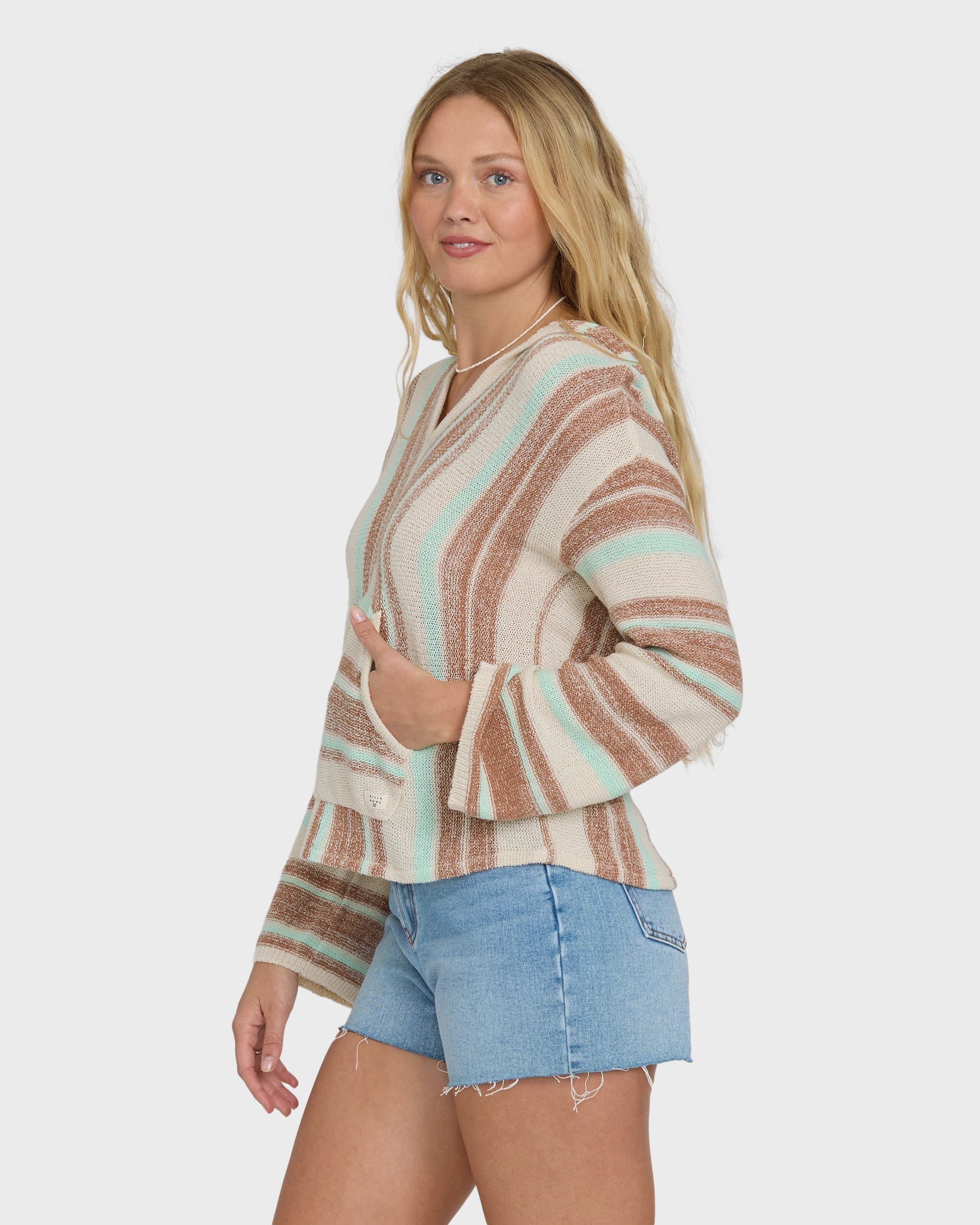 Billabong Baja Beach Hooded Sweater - Sugar Almond