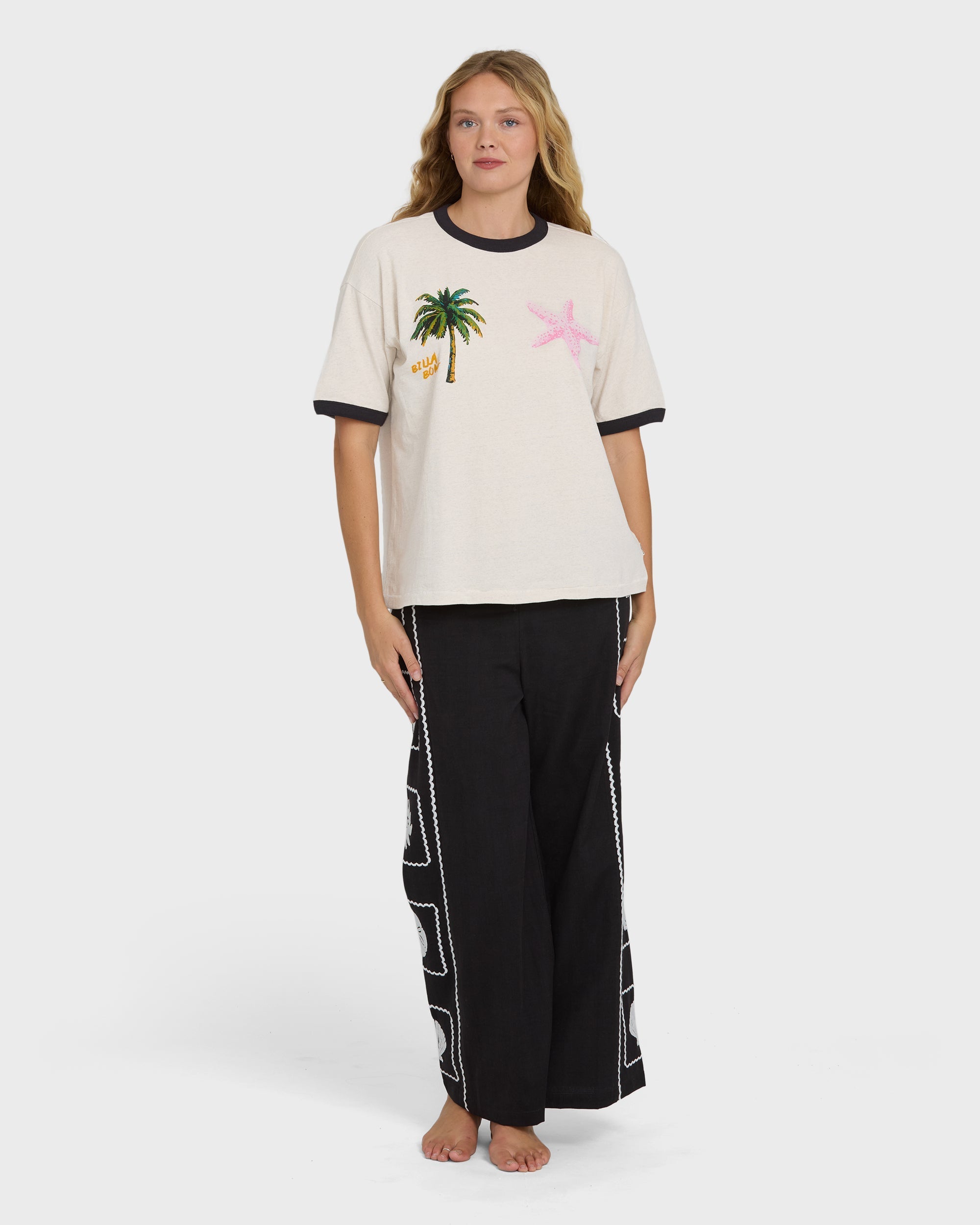 Billabong Fun Paradise Short Sleeve Cotton T-Shirt - White Cap