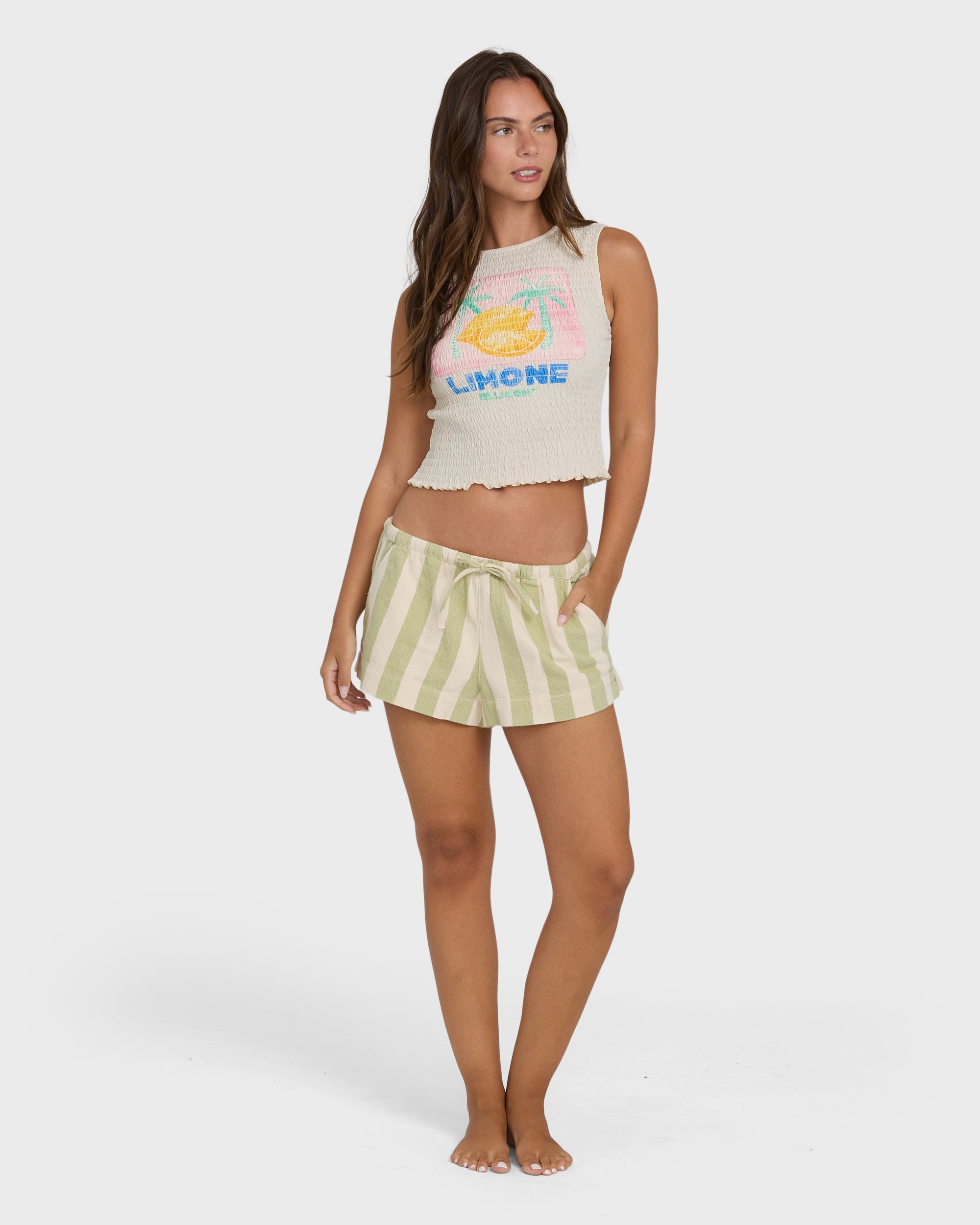 Billabong Club Beach Tank Top - White Cap