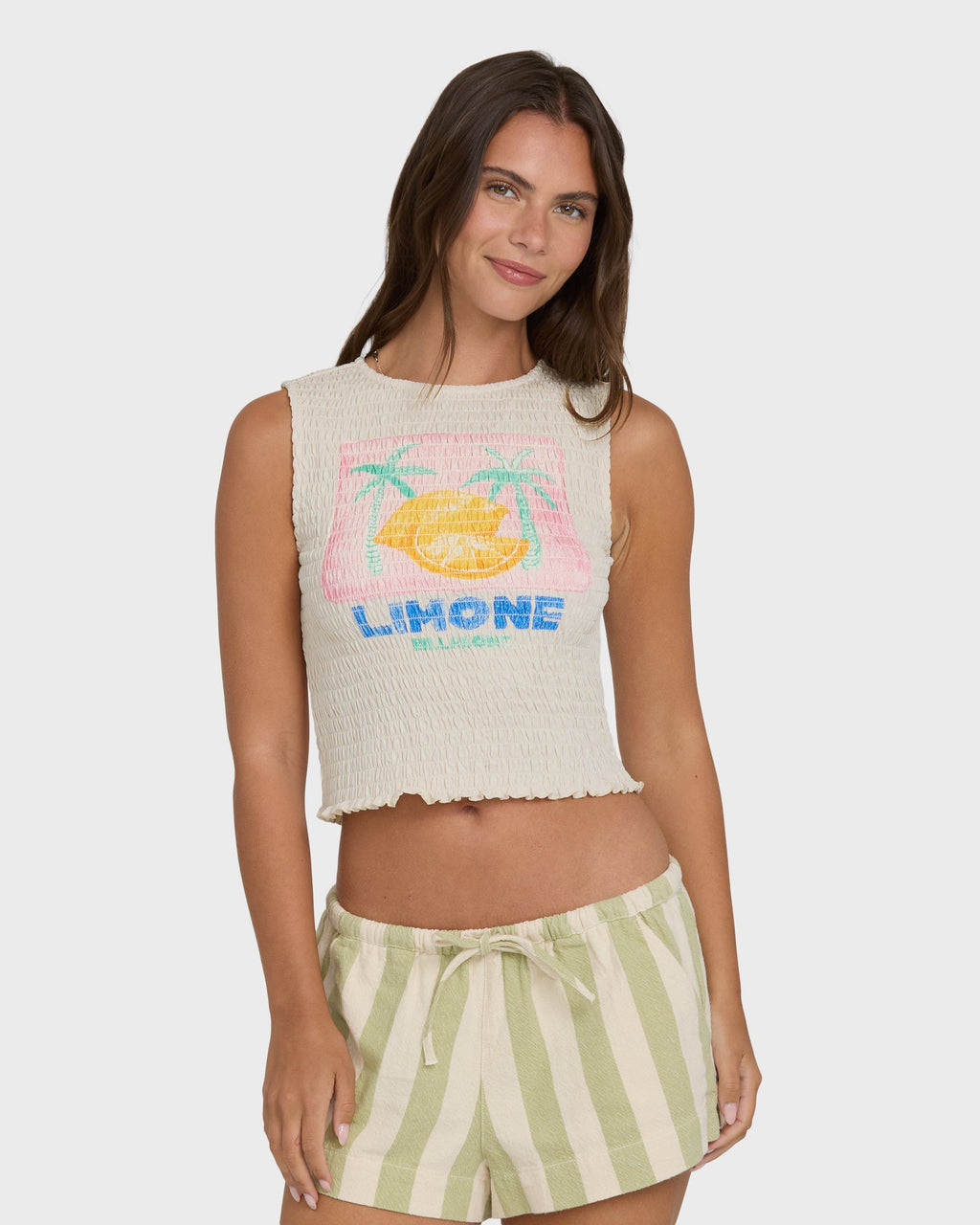 Billabong Club Beach Tank Top - White Cap
