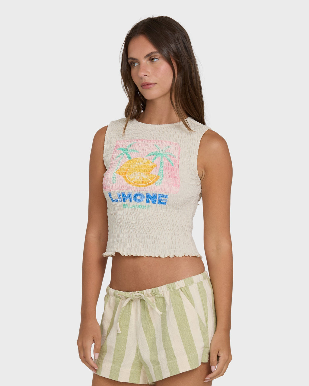 Billabong Club Beach Tank Top - White Cap