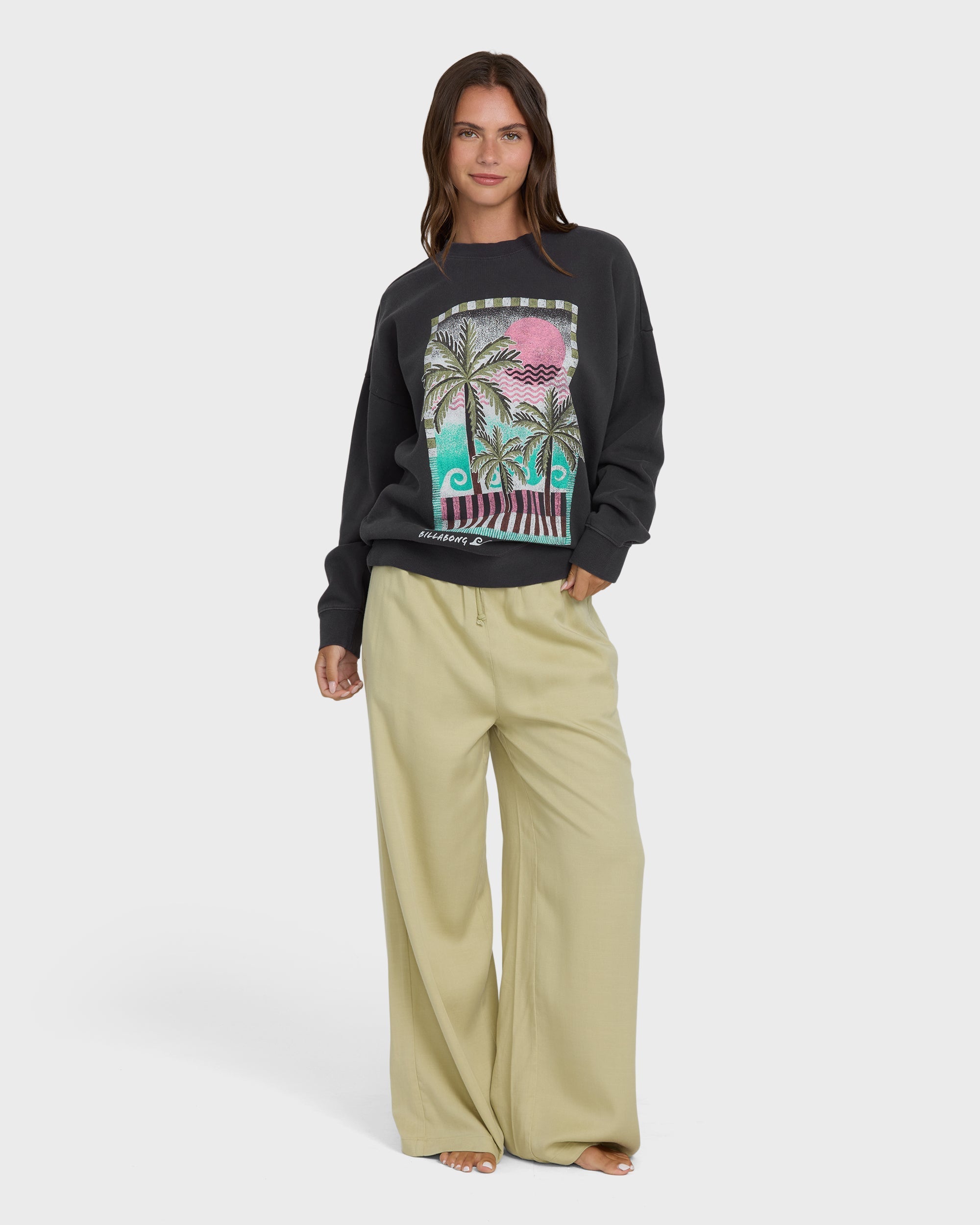 Billabong Echo Crewneck Sweatshirt - Black Sands