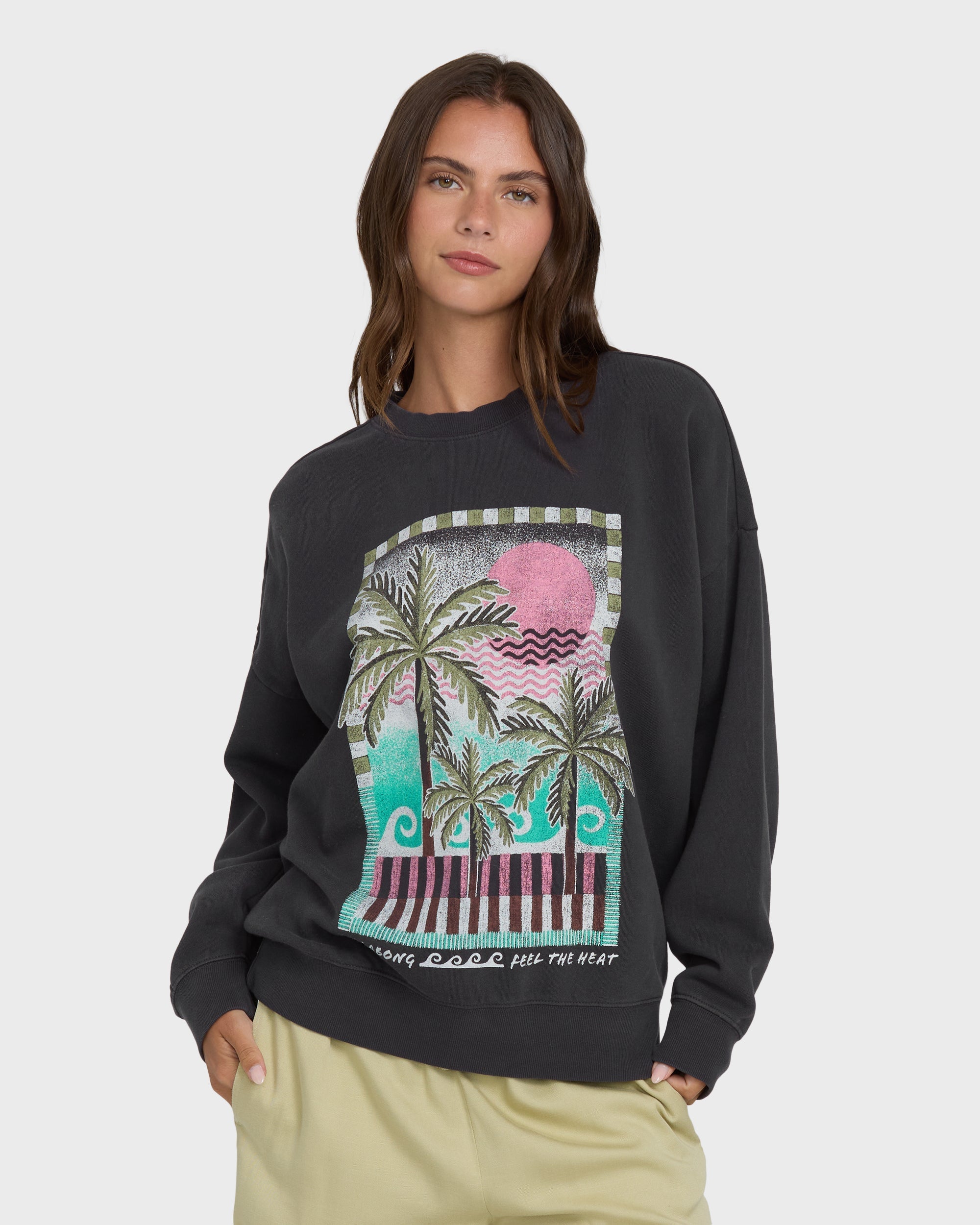 Billabong Echo Crewneck Sweatshirt - Black Sands