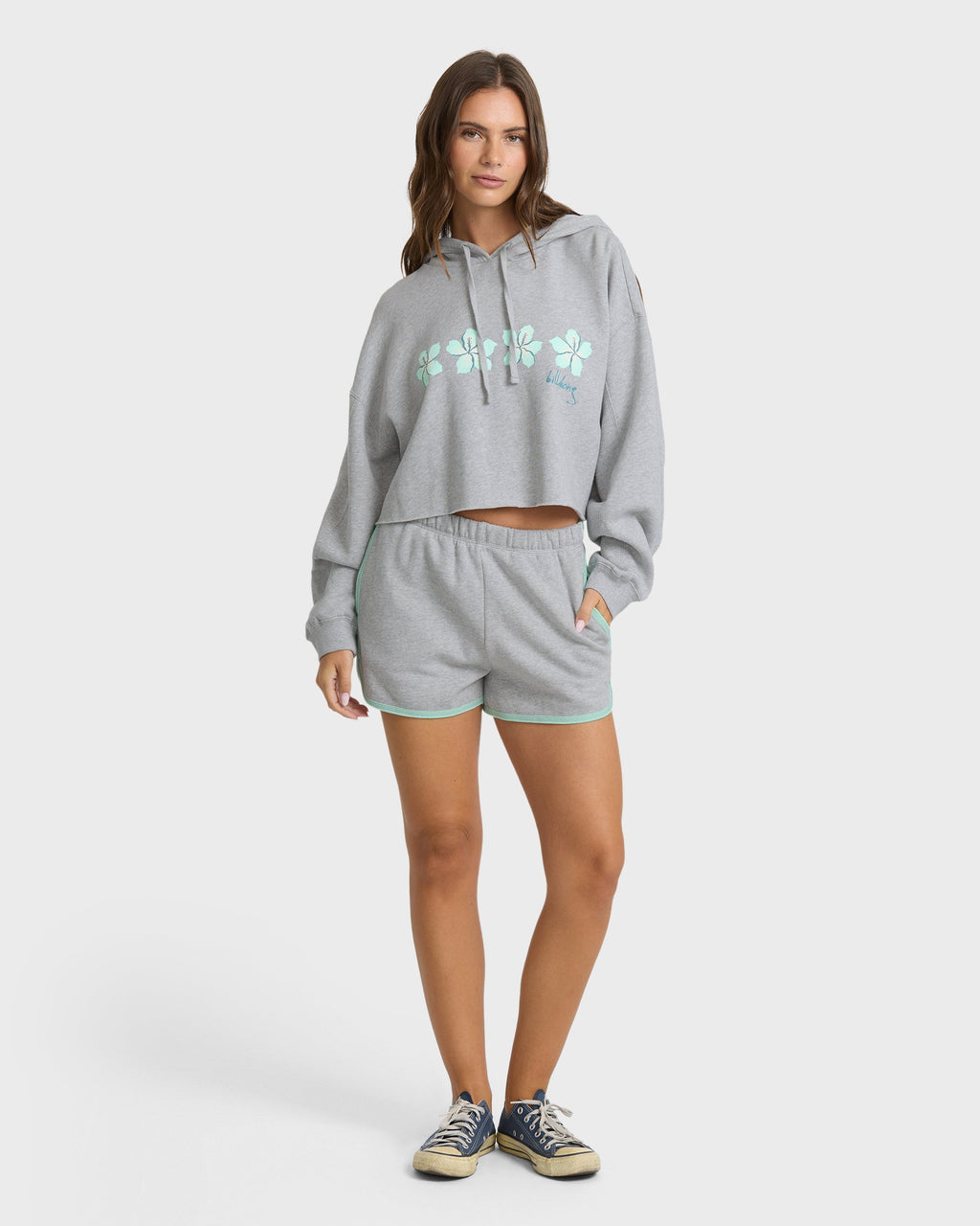 Billabong Palmer Hood Pullover Hoodie - Heather Gray