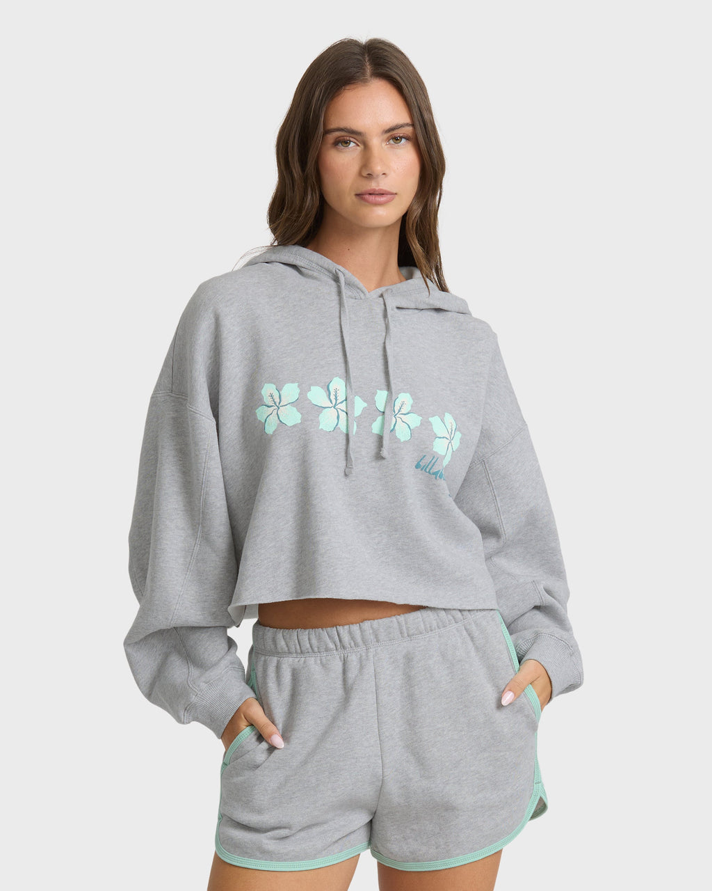 Billabong Palmer Hood Pullover Hoodie - Heather Gray