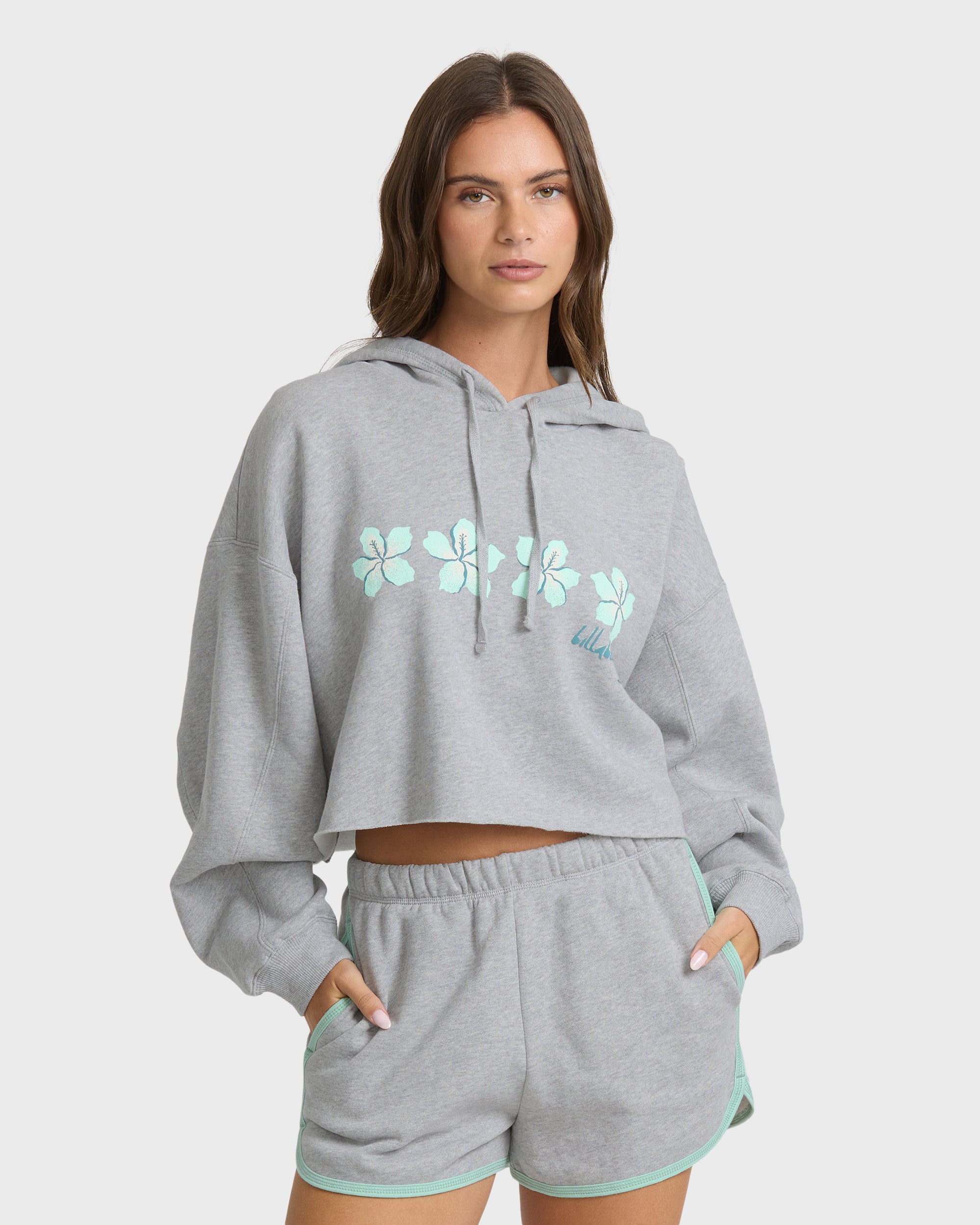 Billabong Palmer Hood Pullover Hoodie - Heather Gray
