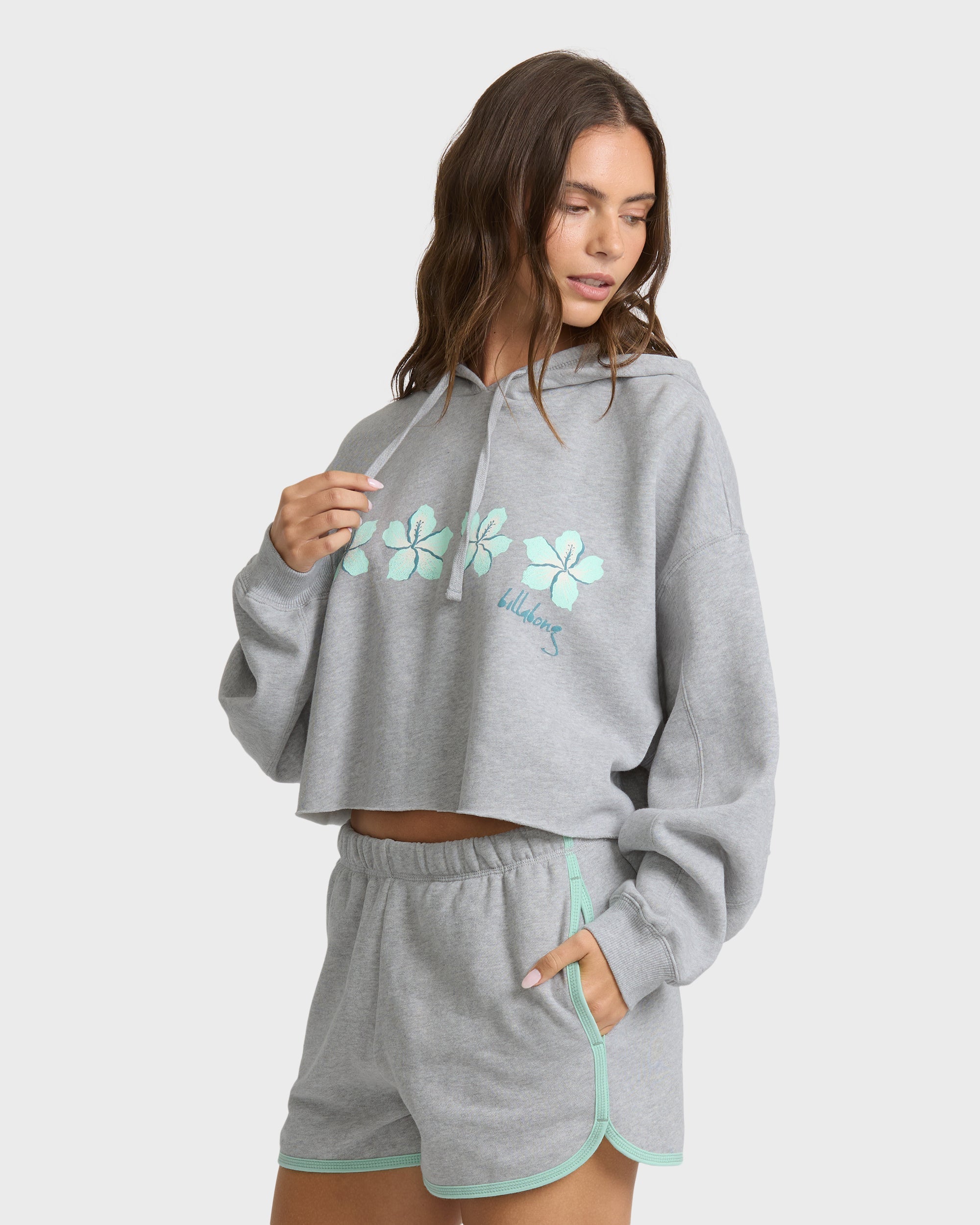 Billabong Palmer Hood Pullover Hoodie - Heather Gray