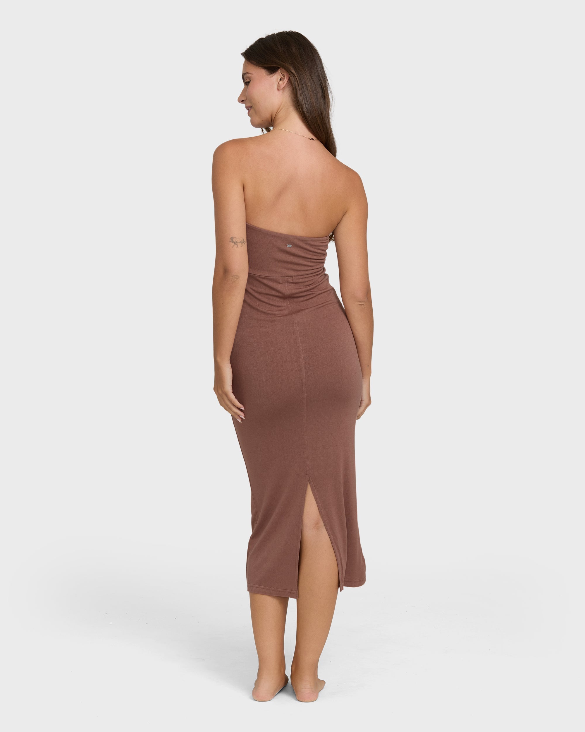 Billabong Lily Midi Knit Dress - Black Stone