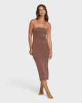 Billabong Lily Midi Knit Dress - Black Stone