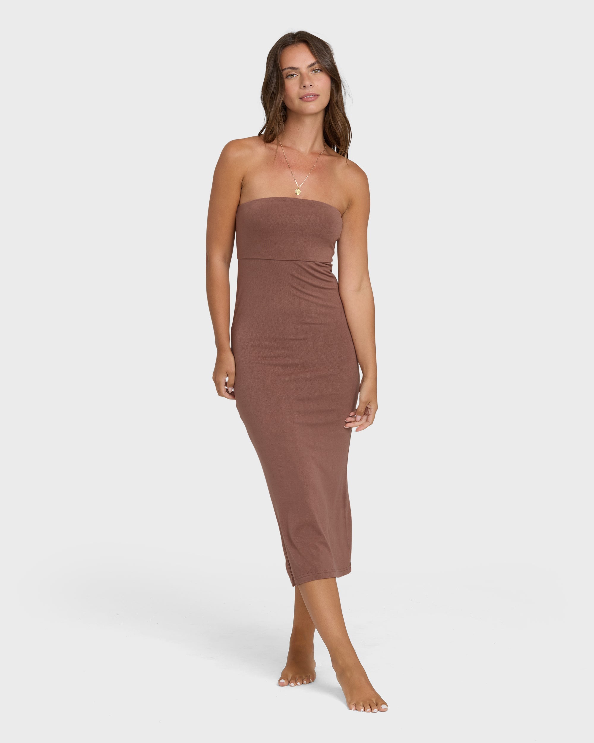 Billabong Lily Midi Knit Dress - Black Stone