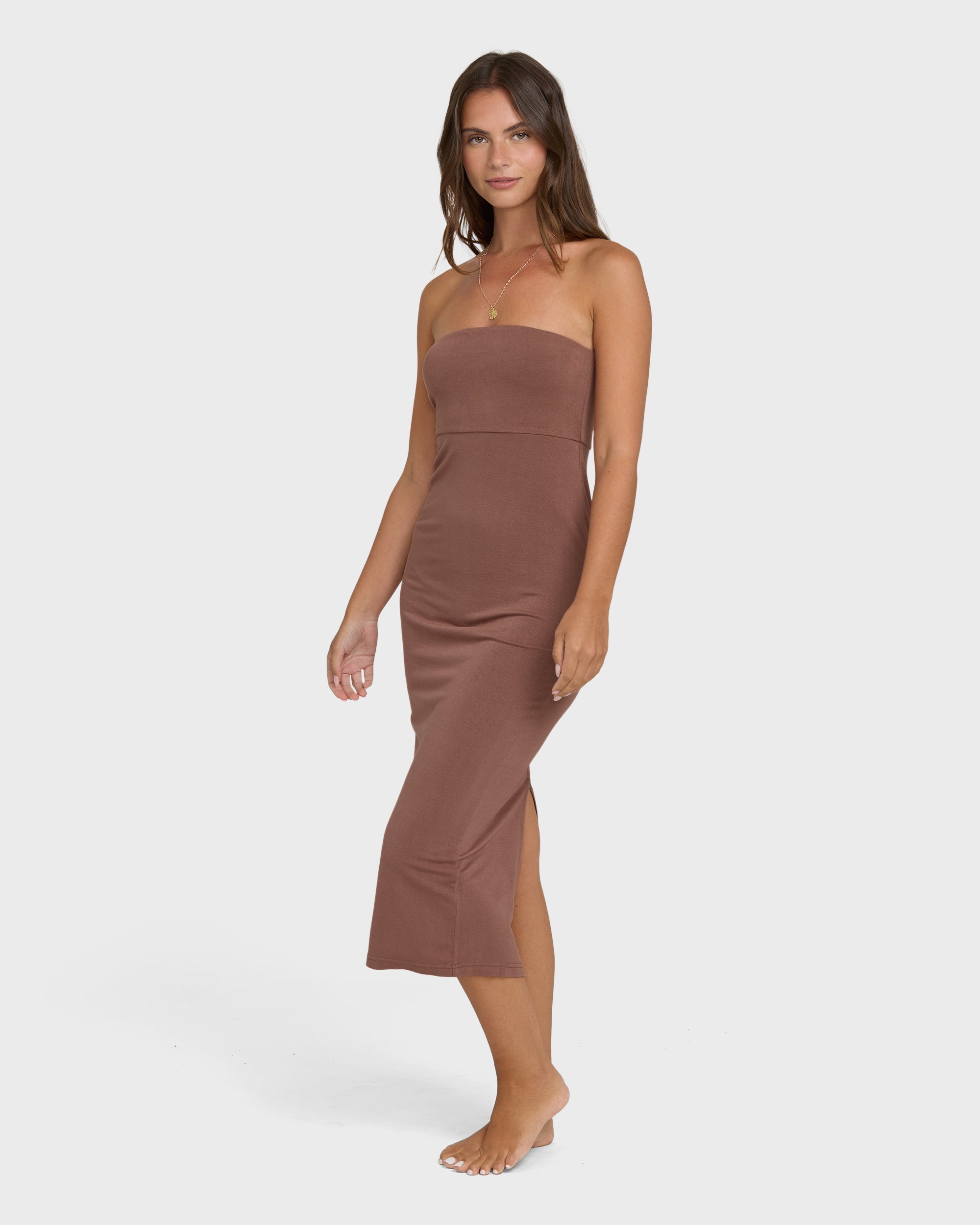 Billabong Lily Midi Knit Dress - Black Stone