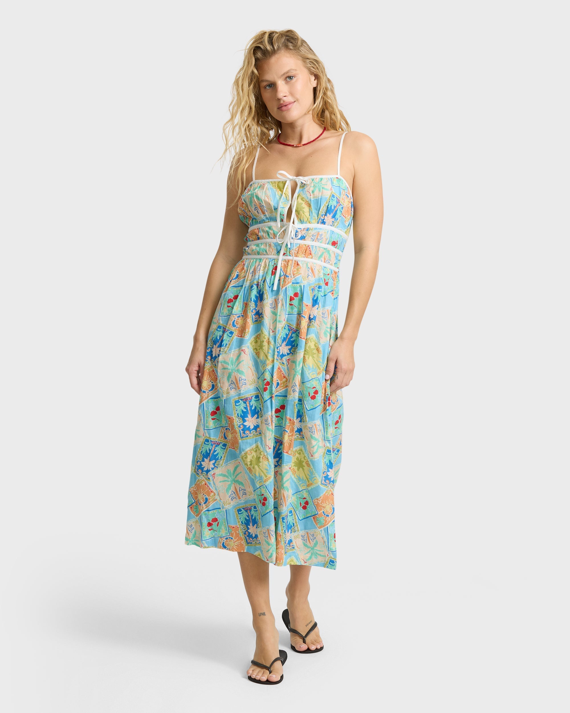 Billabong Palm Grove Midi Dress - Dream Blue