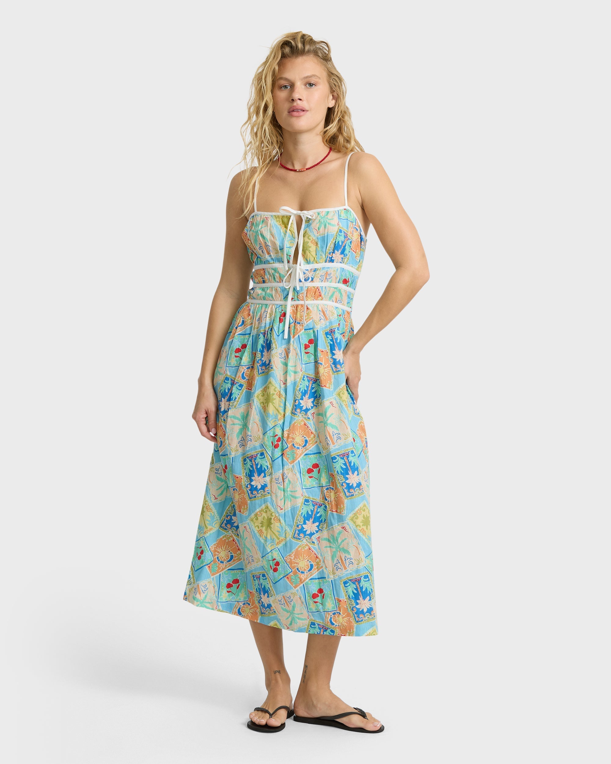 Billabong Palm Grove Midi Dress - Dream Blue