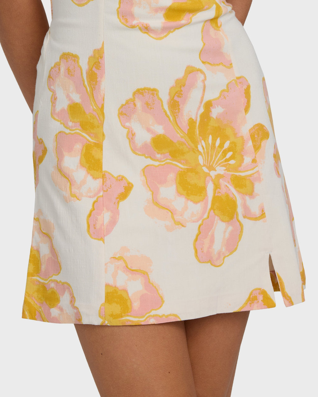 Billabong Floral Trippin Mini Dress - Salt Crystal